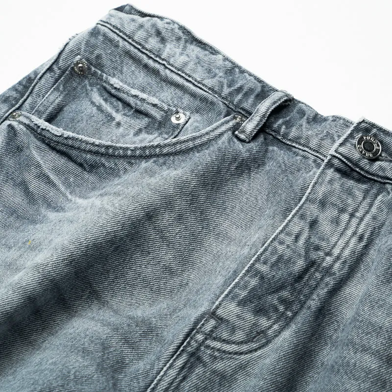 Purple Brand Mid Rise Slim Straight Faded New Jean - Slate Grey