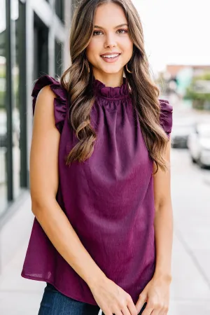 Put It To The Test Plum Purple Tank