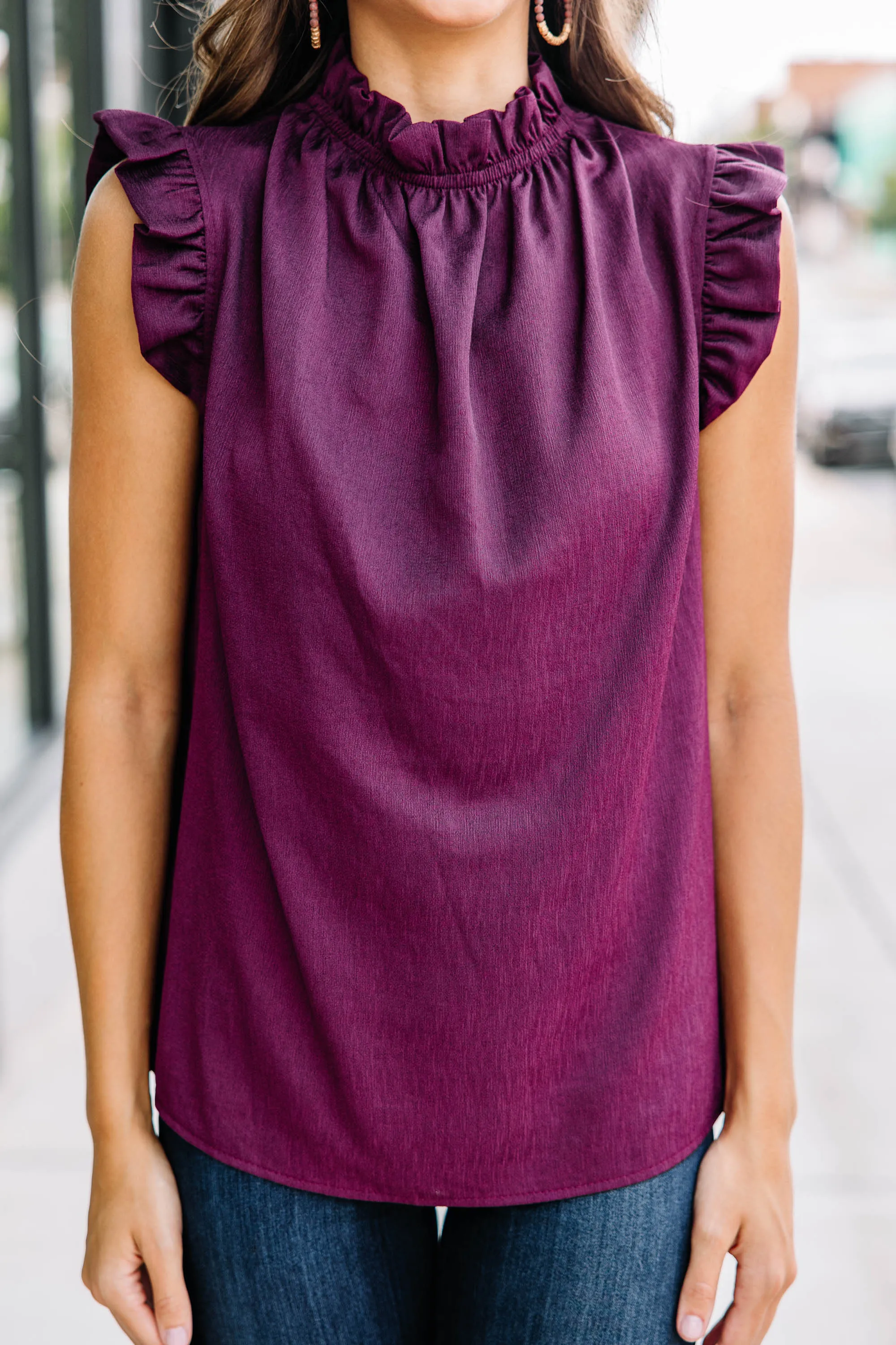 Put It To The Test Plum Purple Tank