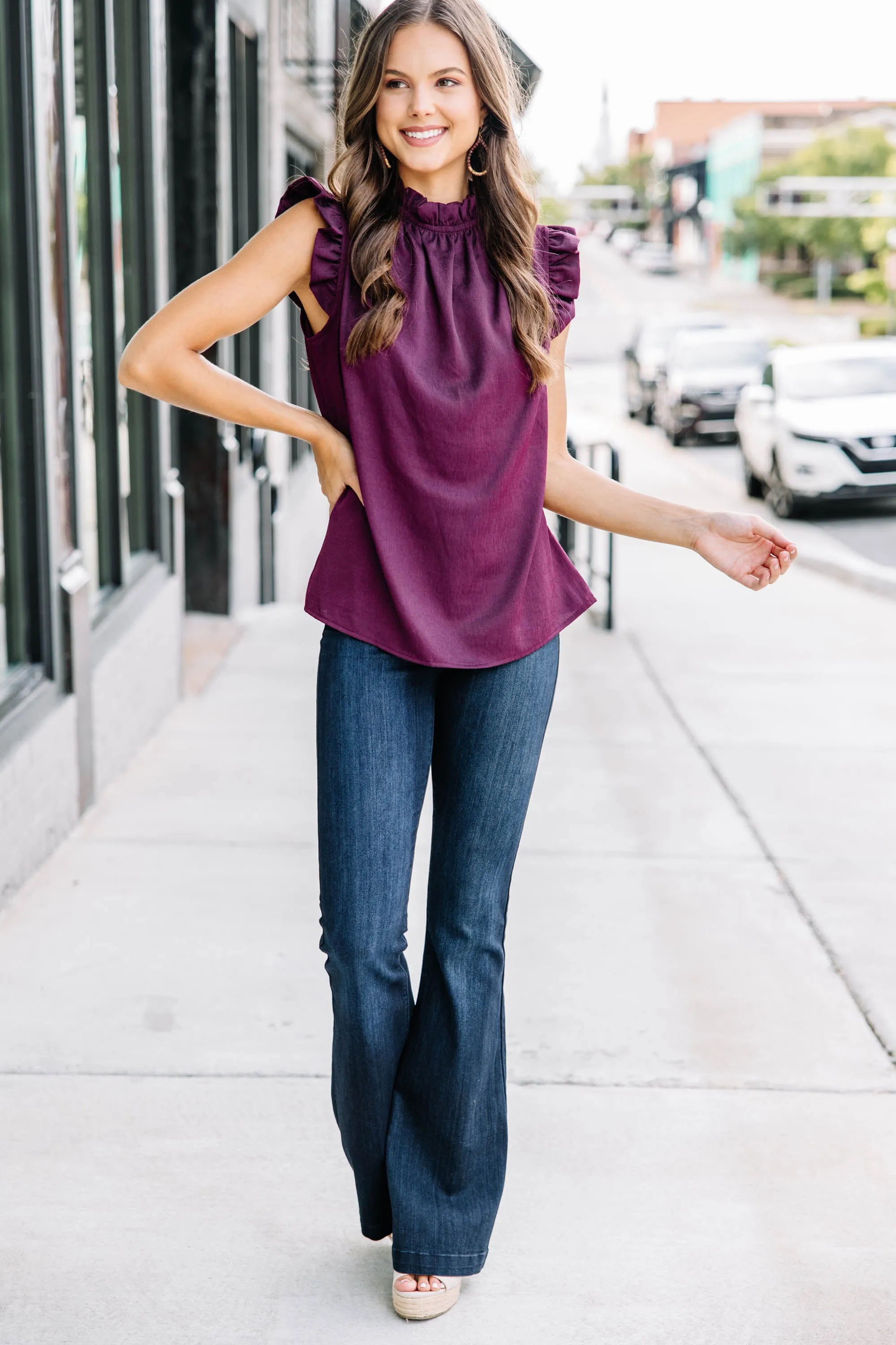 Put It To The Test Plum Purple Tank