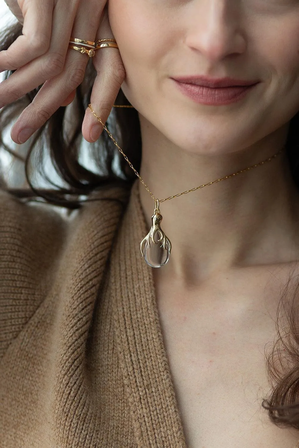 "Intuition" Octopus Necklace