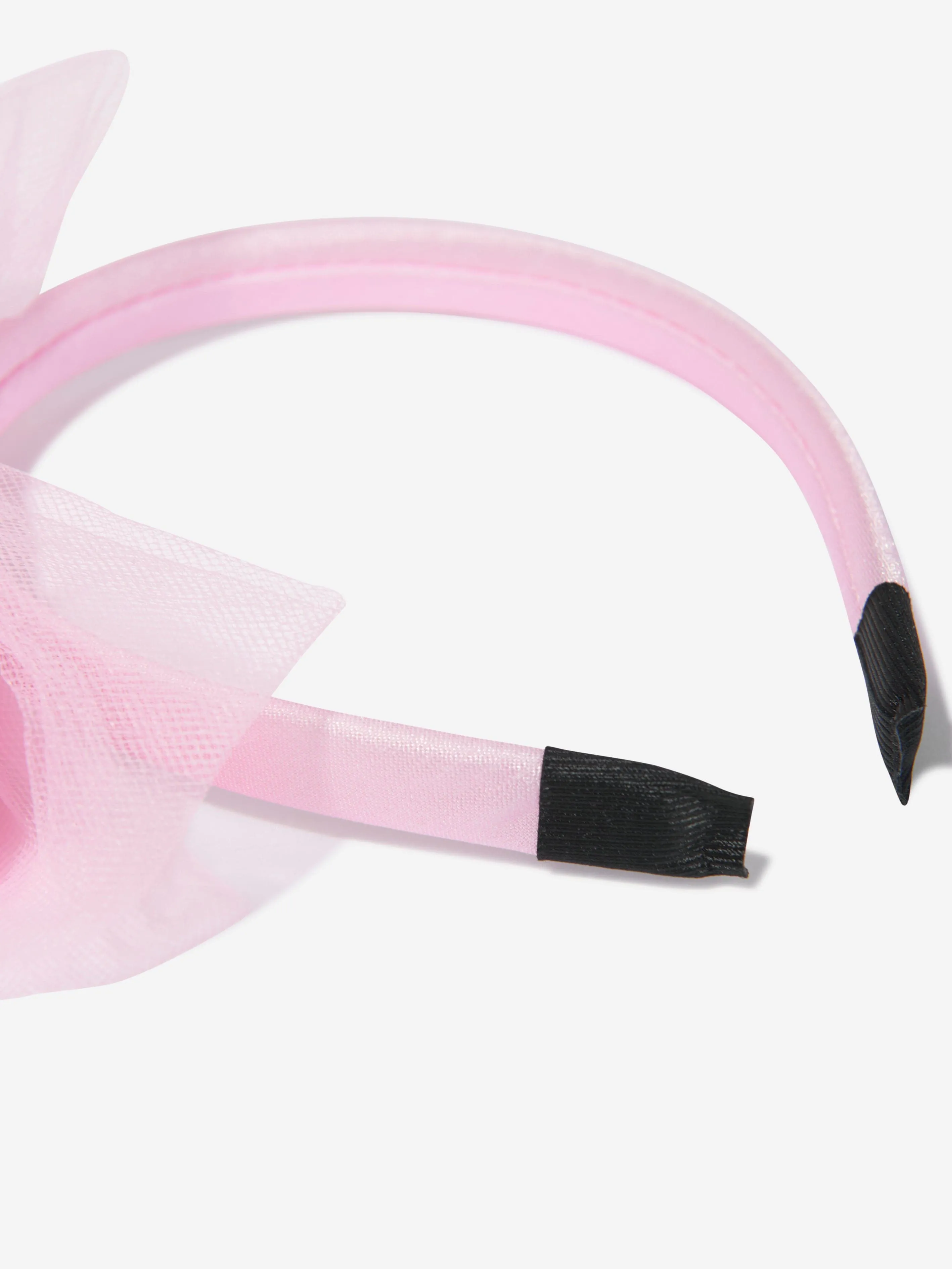Rachel Riley Girls Tulle Bow Headband in Pink