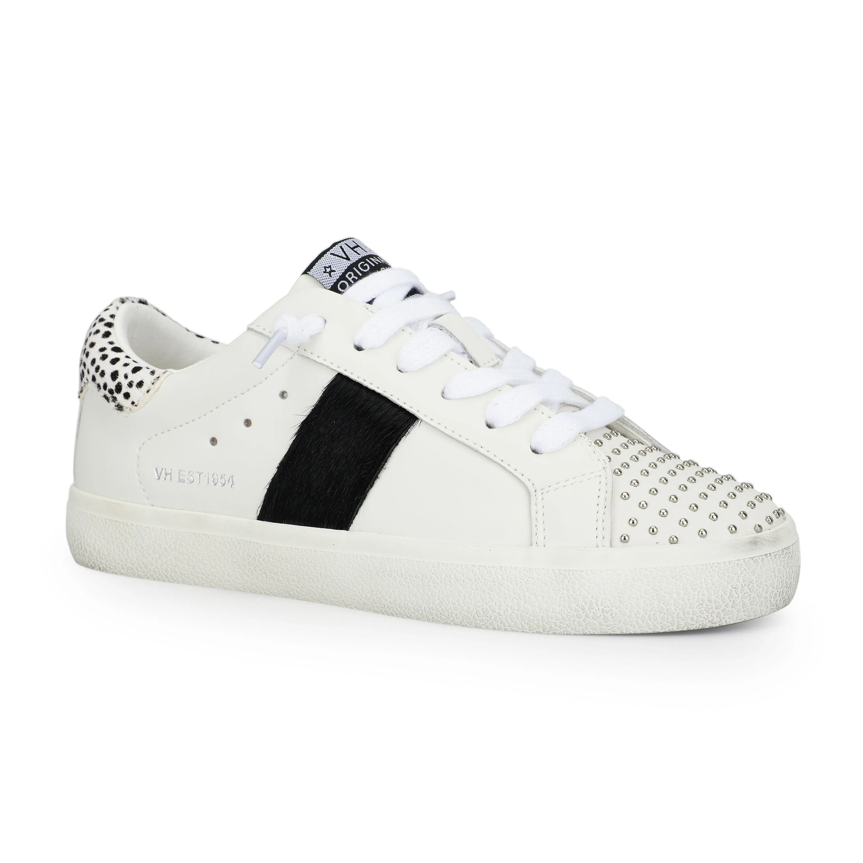 RAELYN - WHITE BLACK STUDS