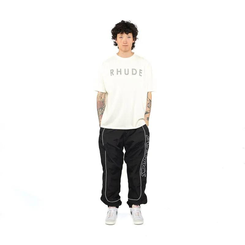 Rhude Distressed Logo Tee - Vintage White