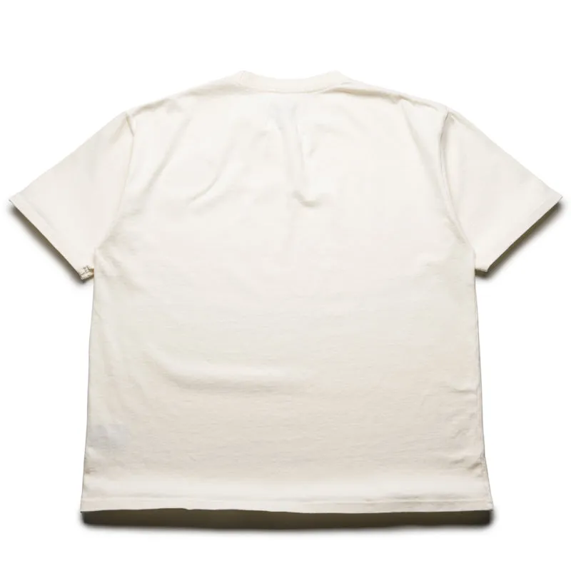 Rhude Distressed Logo Tee - Vintage White