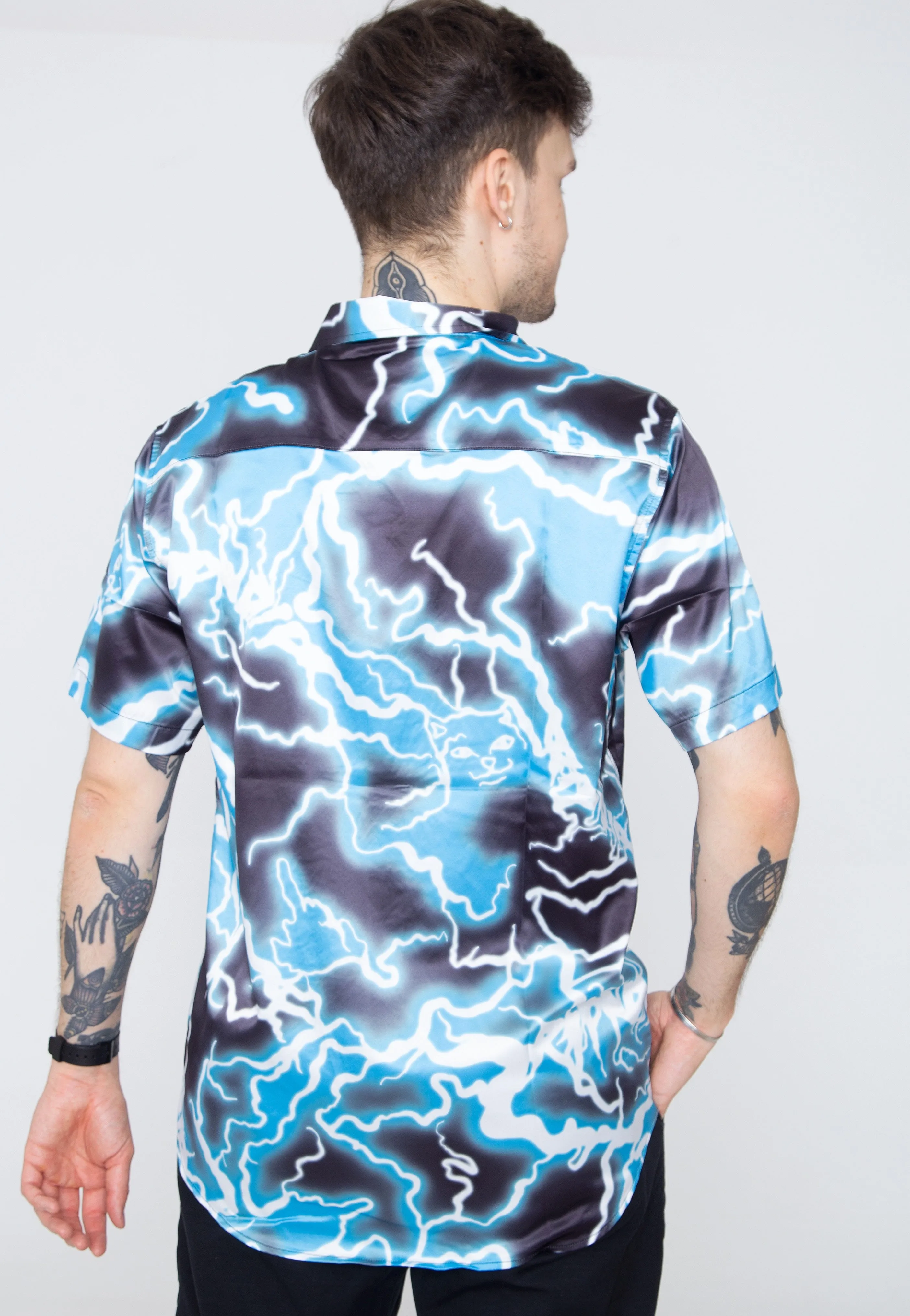 RIPNDIP - Nikola Short Sleeve Button Up Black/Blue - Shirt