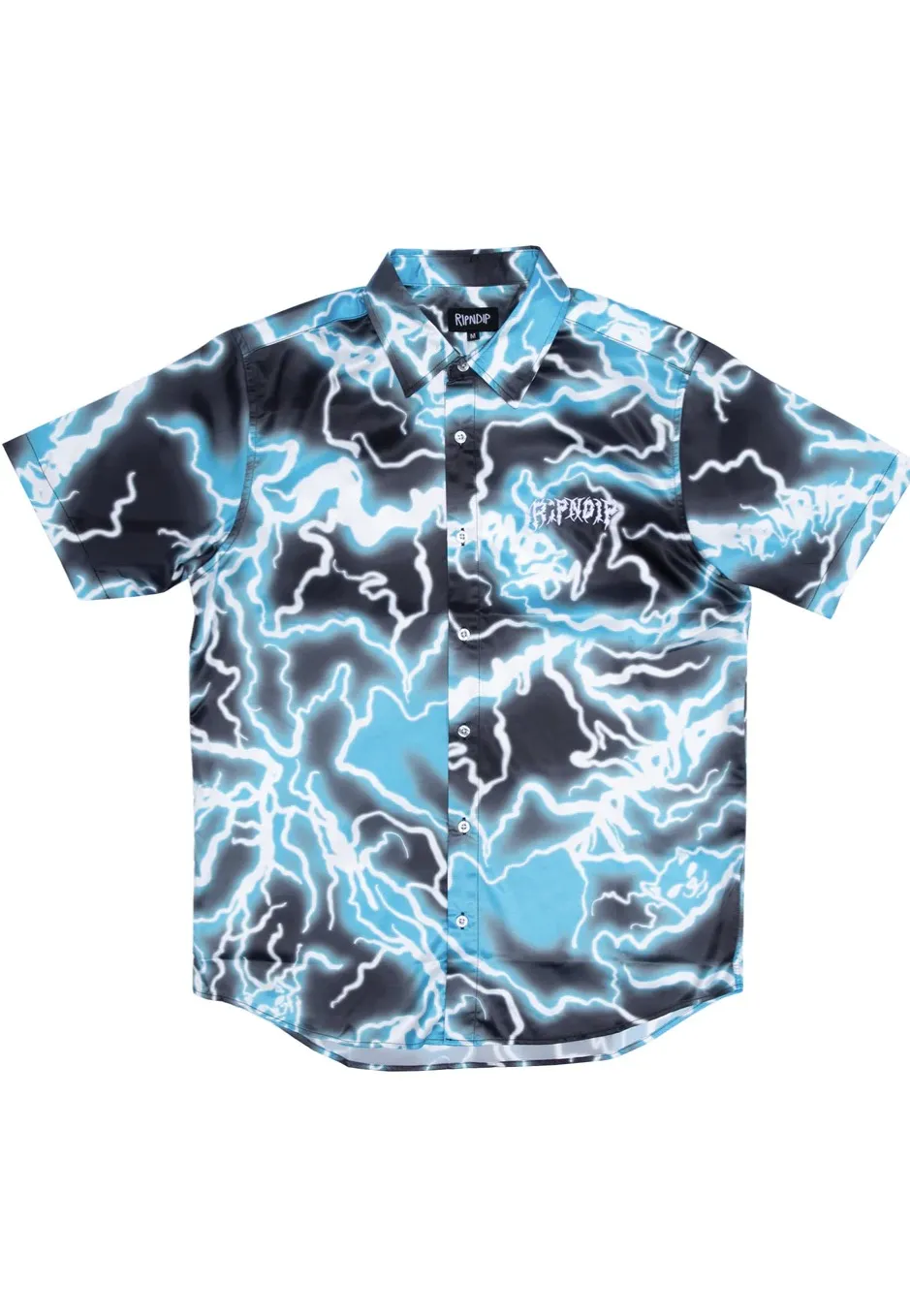 RIPNDIP - Nikola Short Sleeve Button Up Black/Blue - Shirt