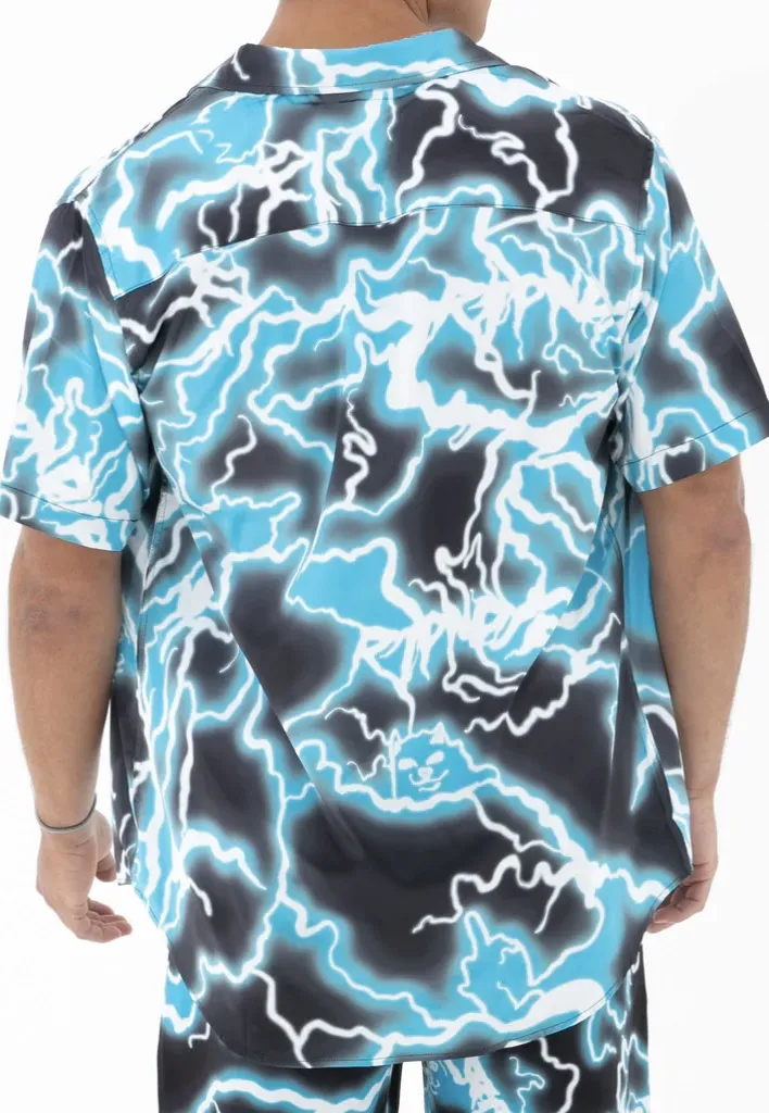 RIPNDIP - Nikola Short Sleeve Button Up Black/Blue - Shirt