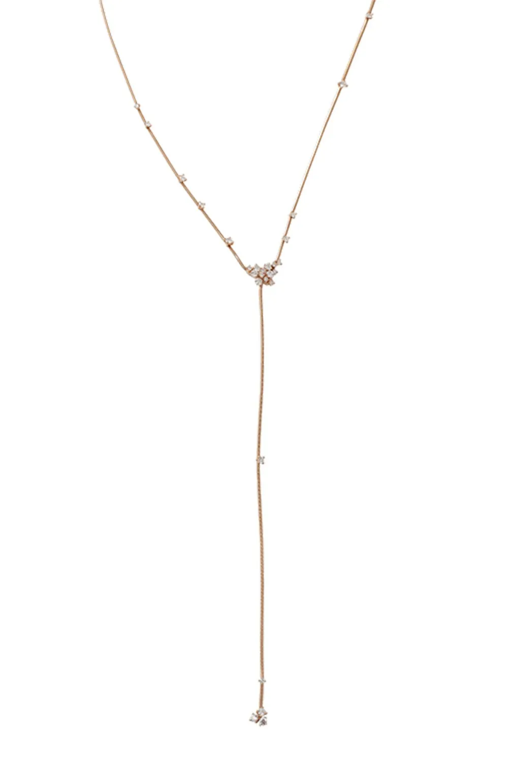 Rugiada Diamond Lariat Necklace