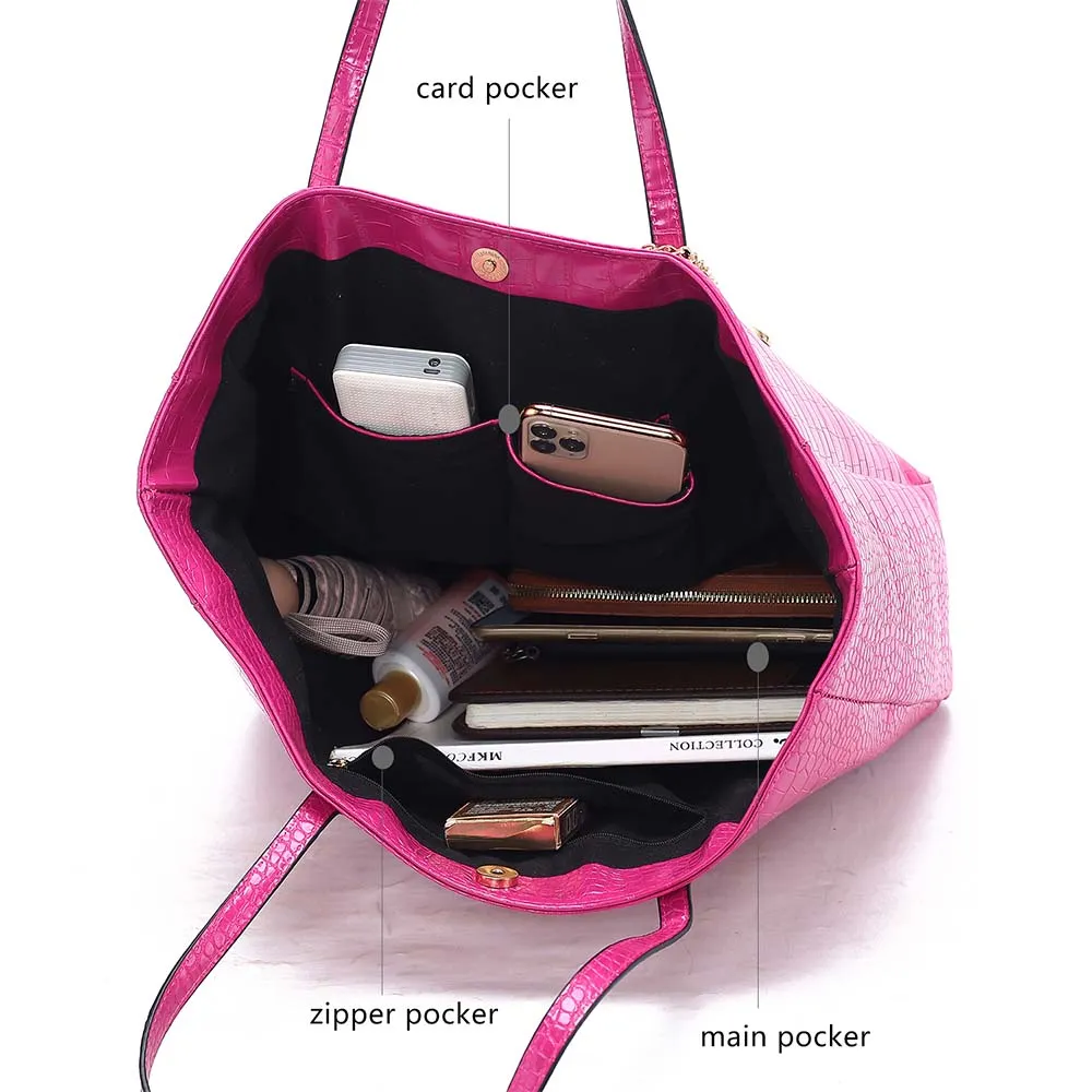 Sadie Oversize Tote & Wallet Set