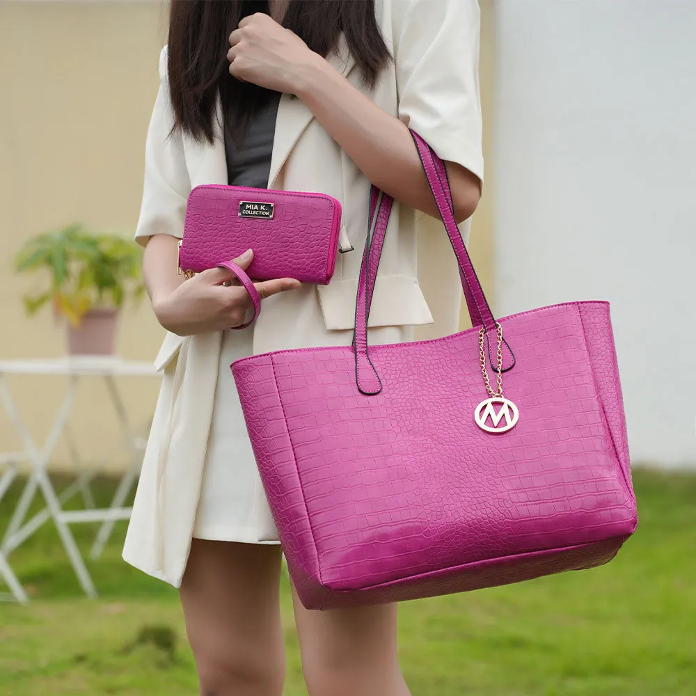 Sadie Oversize Tote & Wallet Set