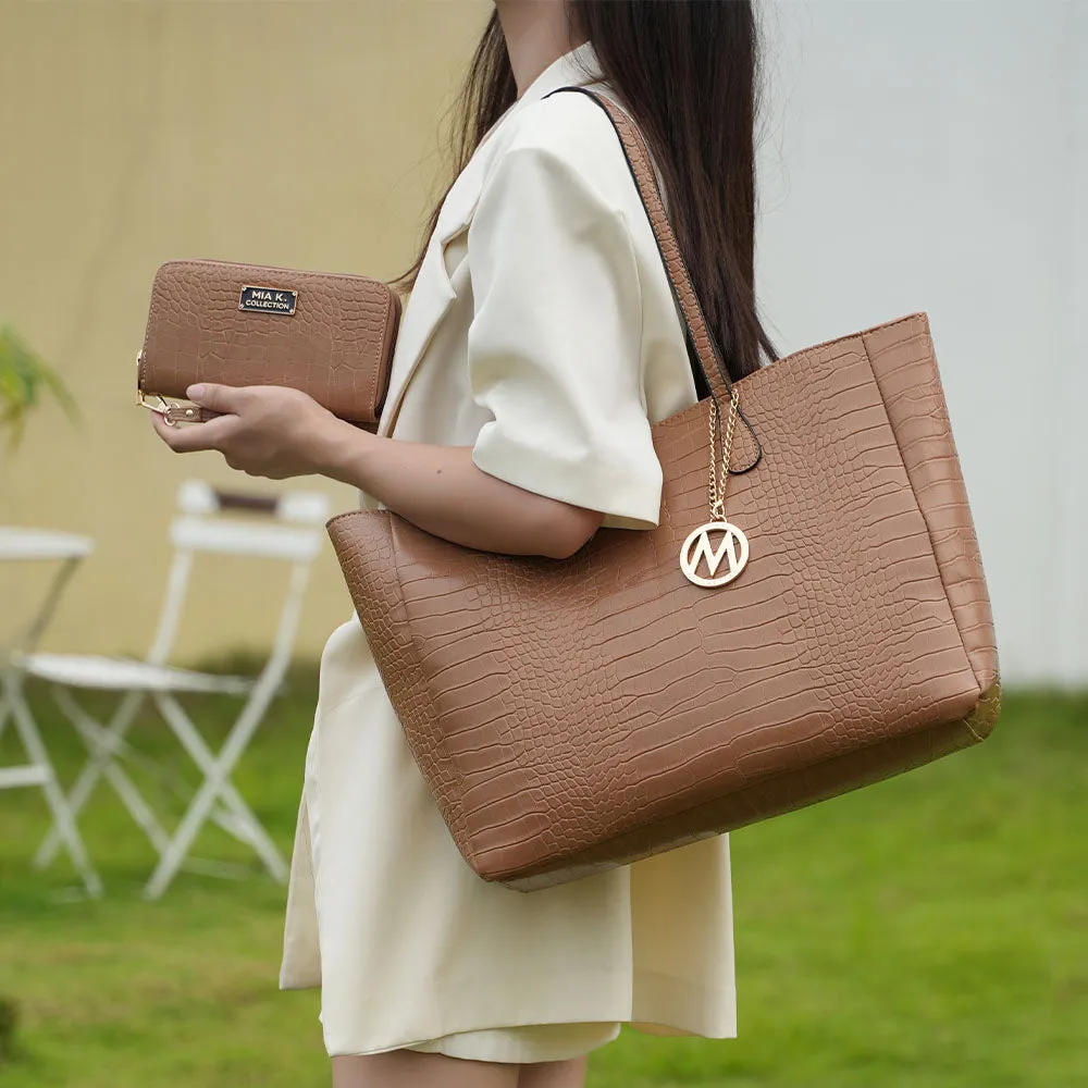 Sadie Oversize Tote & Wallet Set