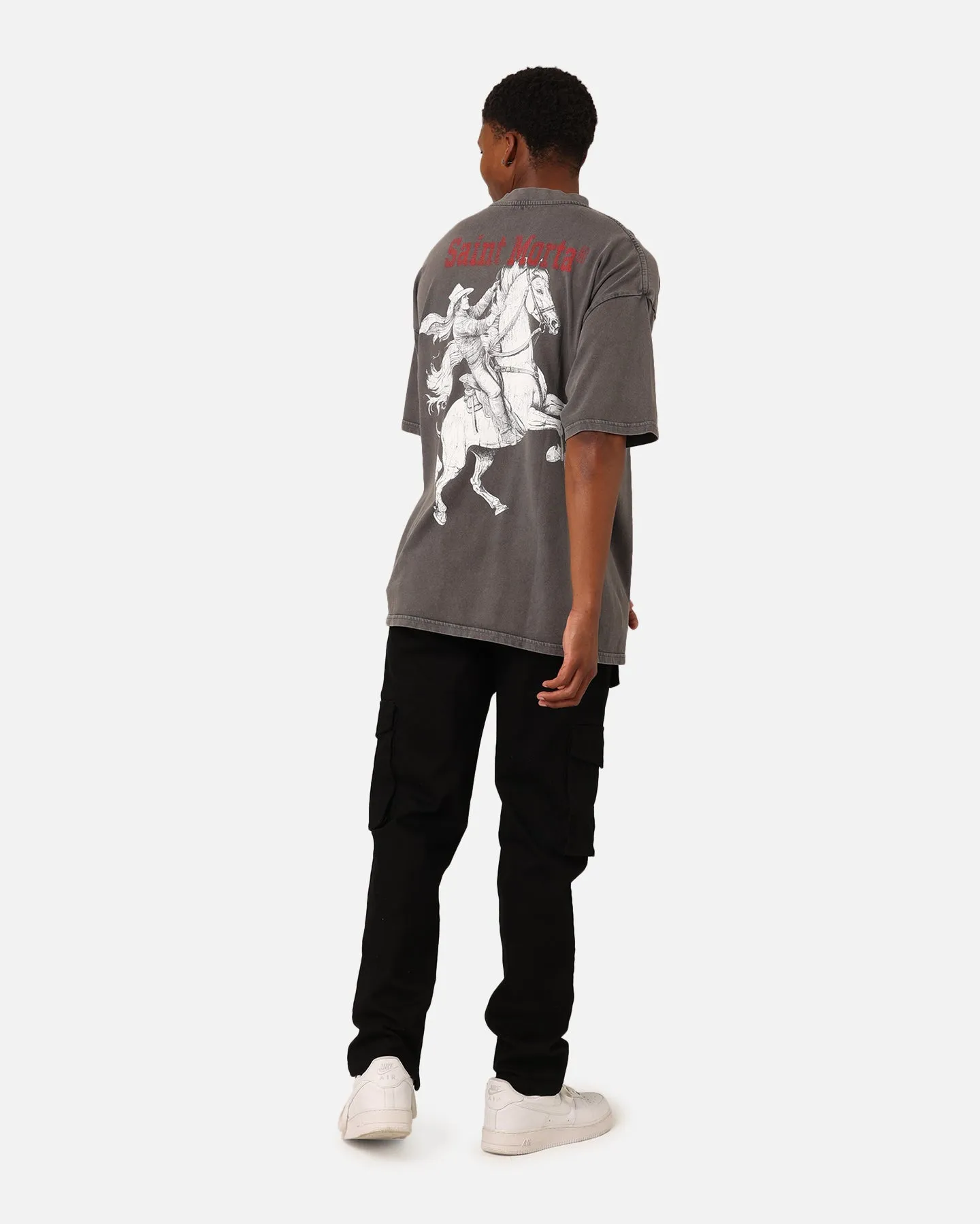 Saint Morta Good Die Young T-Shirt Washed Charcoal