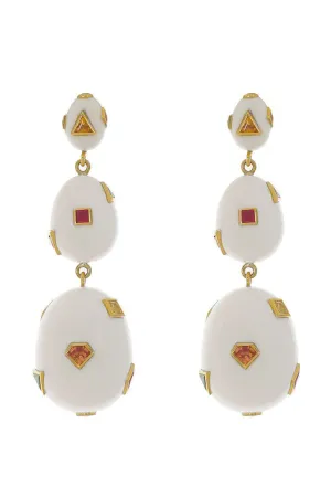 Sapphire Egg Mammoth Earrings