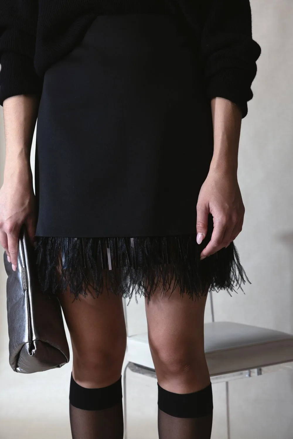 Shimmering Detail Clutch Bag
