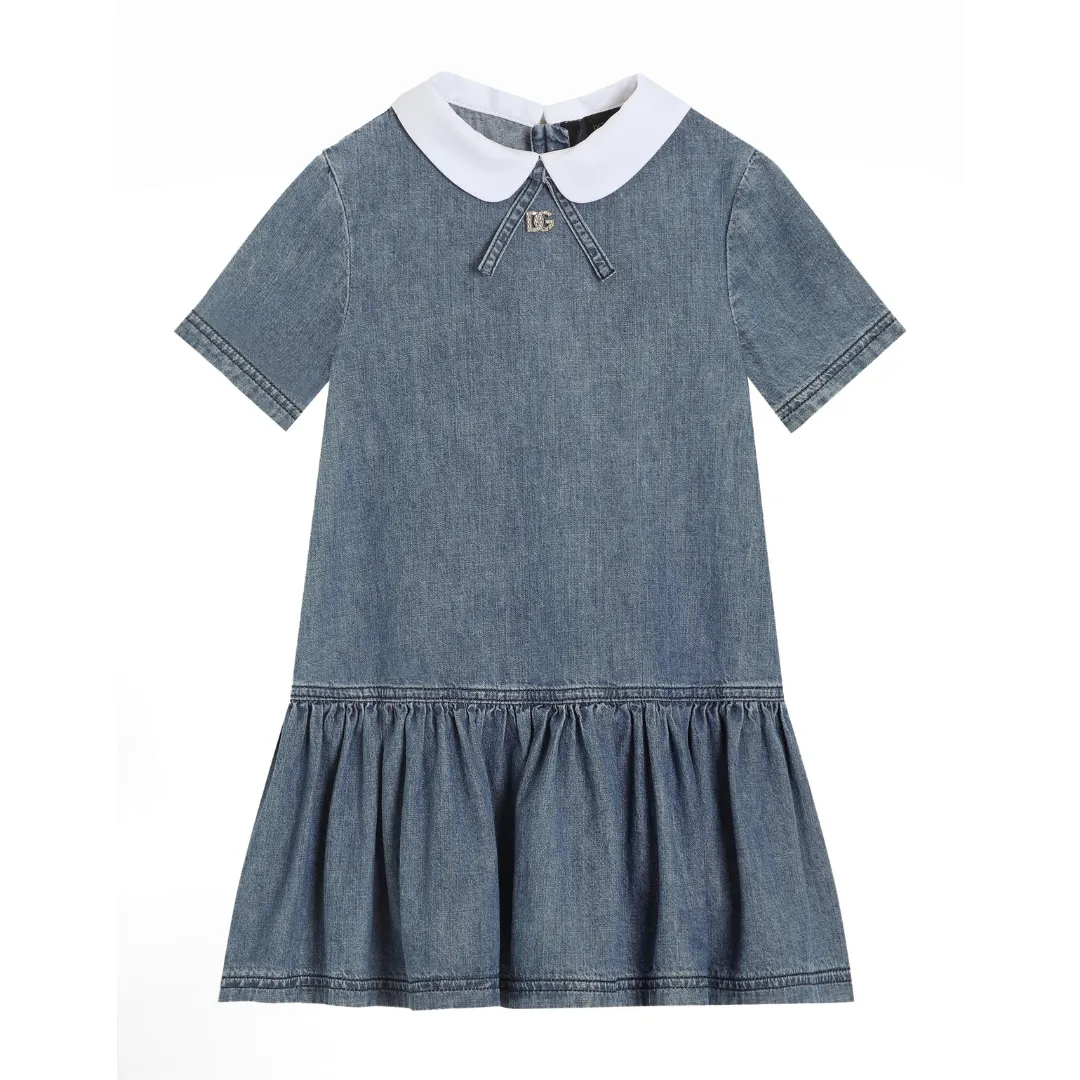 Short Sleeves Denim Dress
