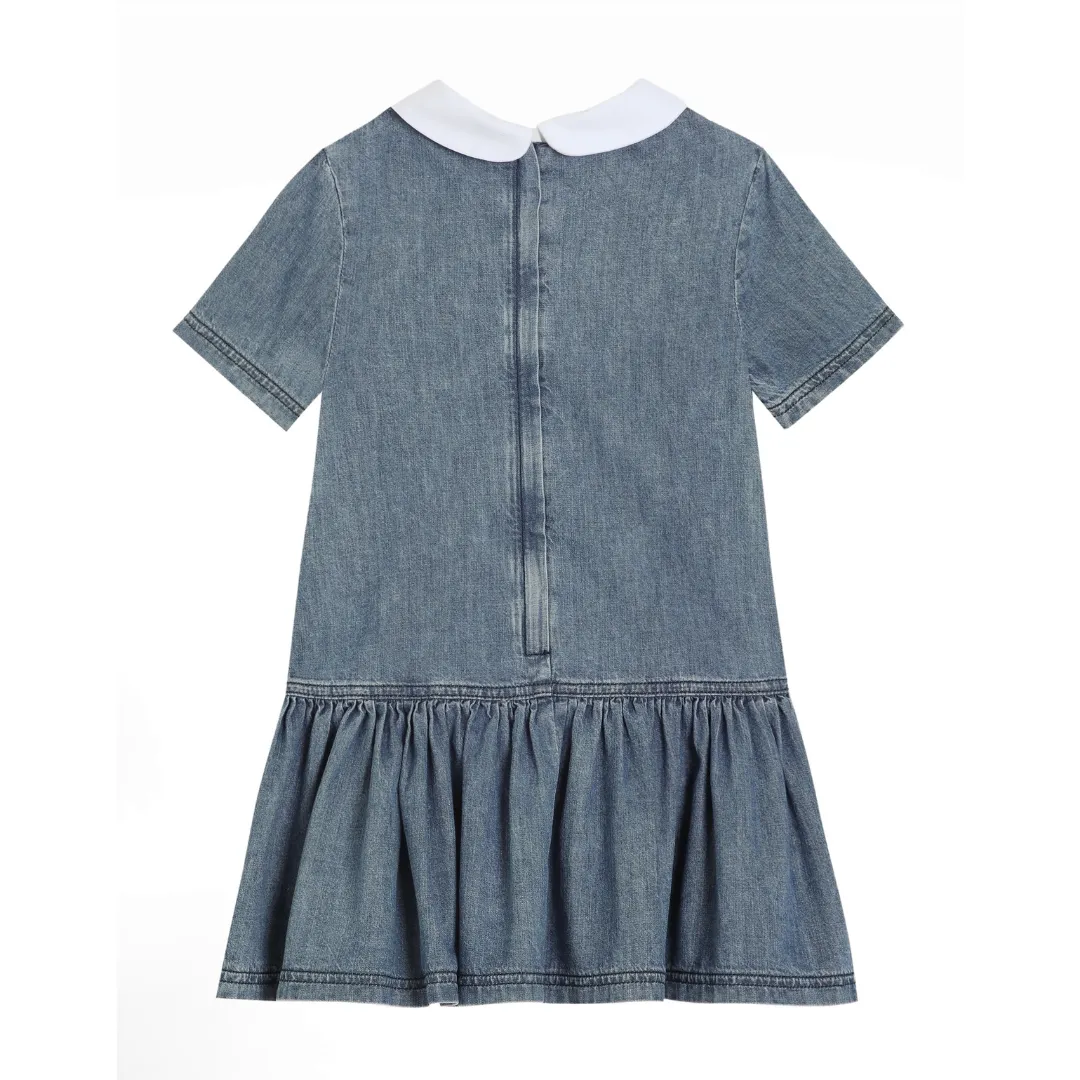 Short Sleeves Denim Dress
