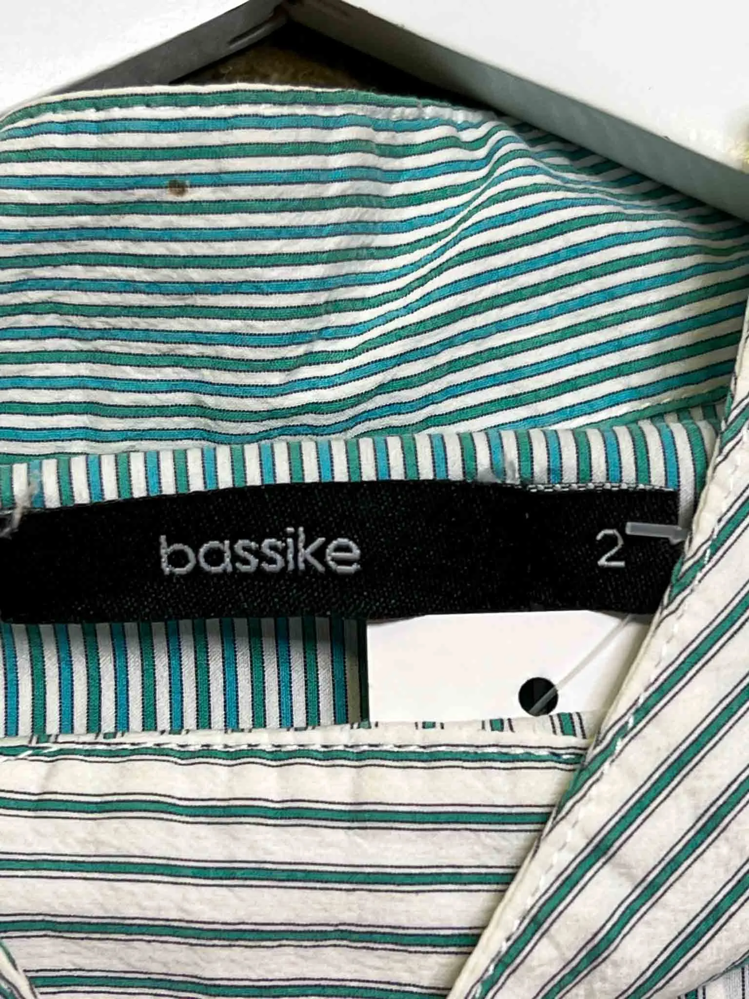 Size 2 (M) | Bassike Stripe Button Down Top