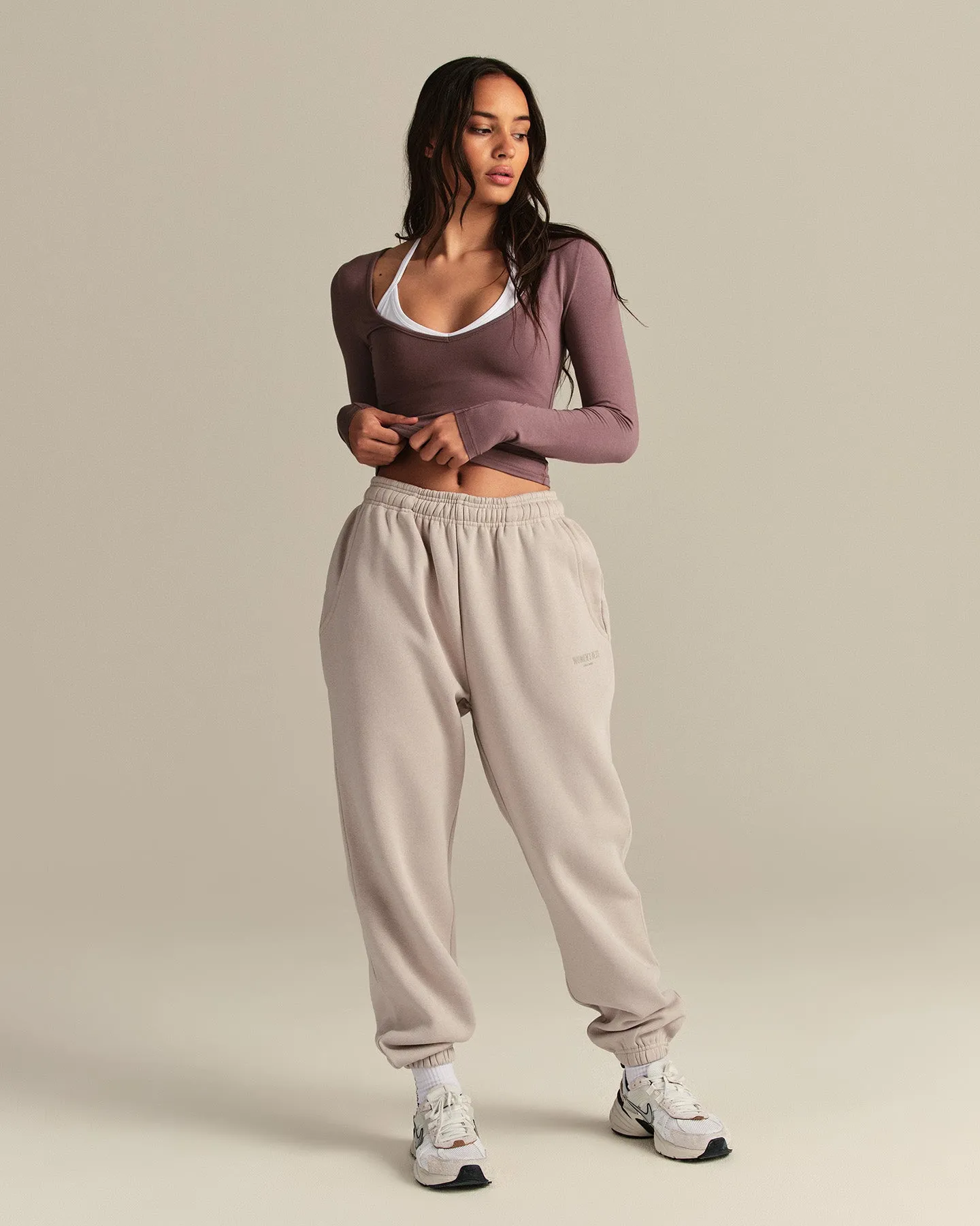 Smooth Contour Long Sleeve Reversible T-Shirt | Deep Mocha