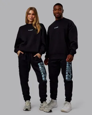 Static Oversized Sweater - Black-Skyride