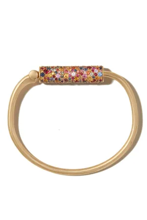 Stoned Trundle Lock Bracelet