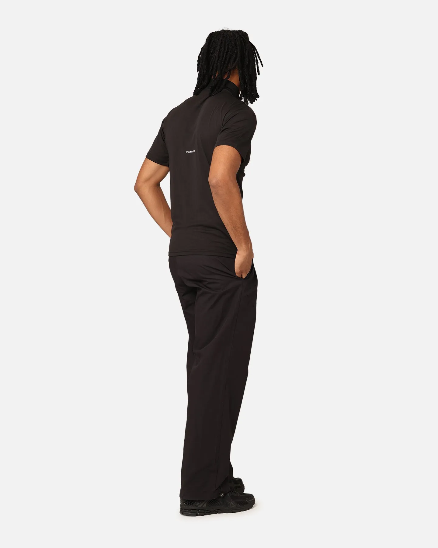 Students Golf Signature Mock Neck T-Shirt Black