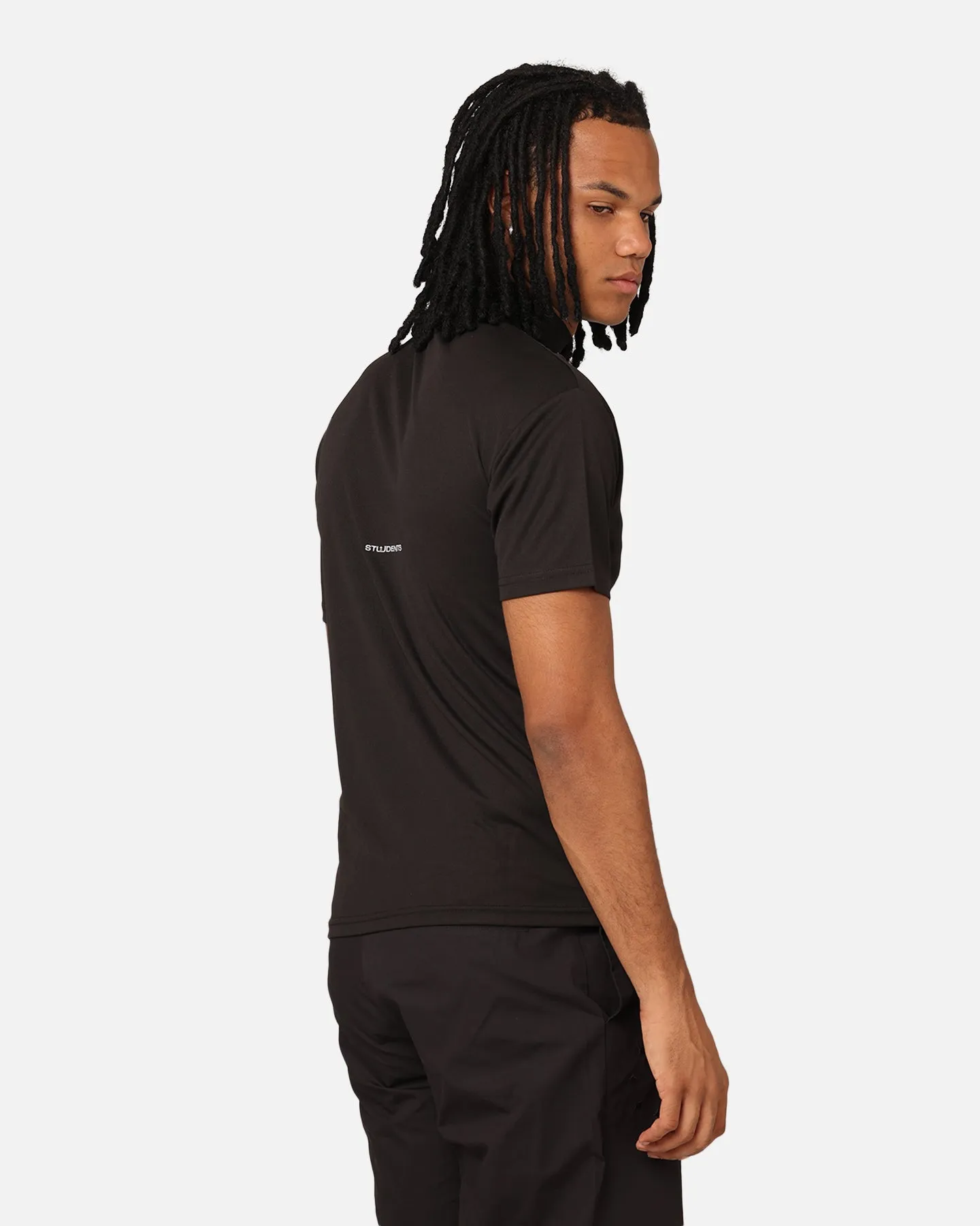 Students Golf Signature Mock Neck T-Shirt Black