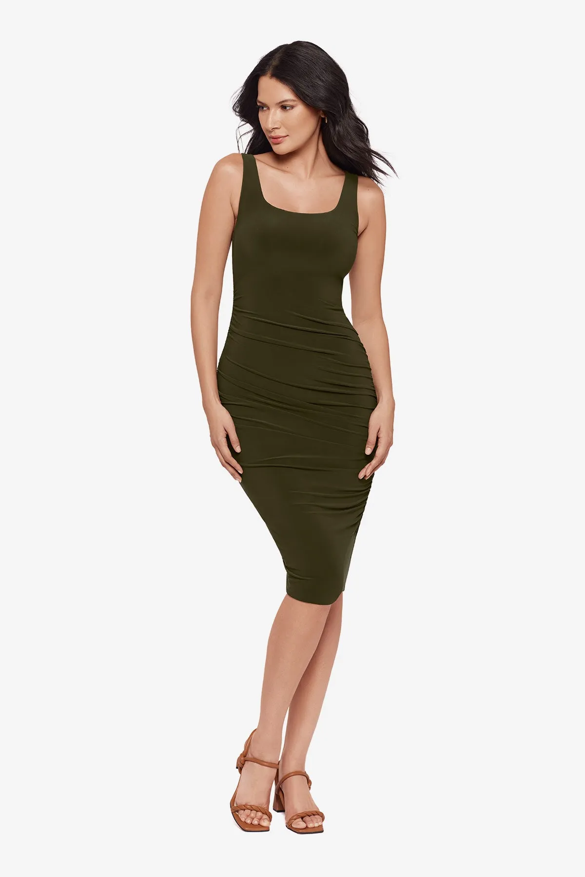 Suki Shaping Dress in Nori