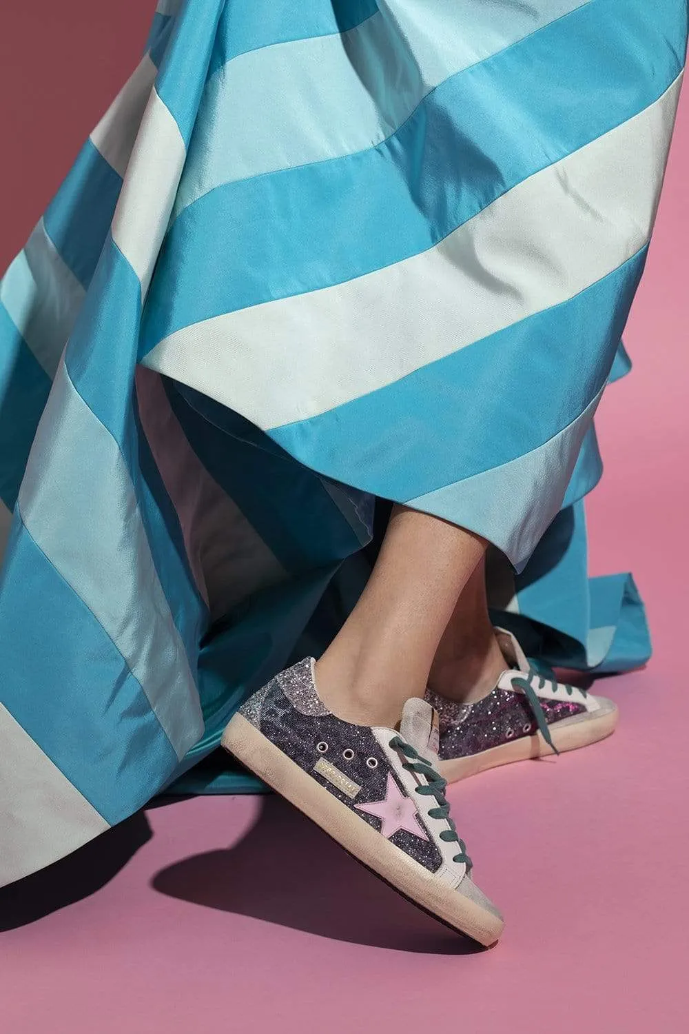 Super-Star Lurex Leopard Sneaker