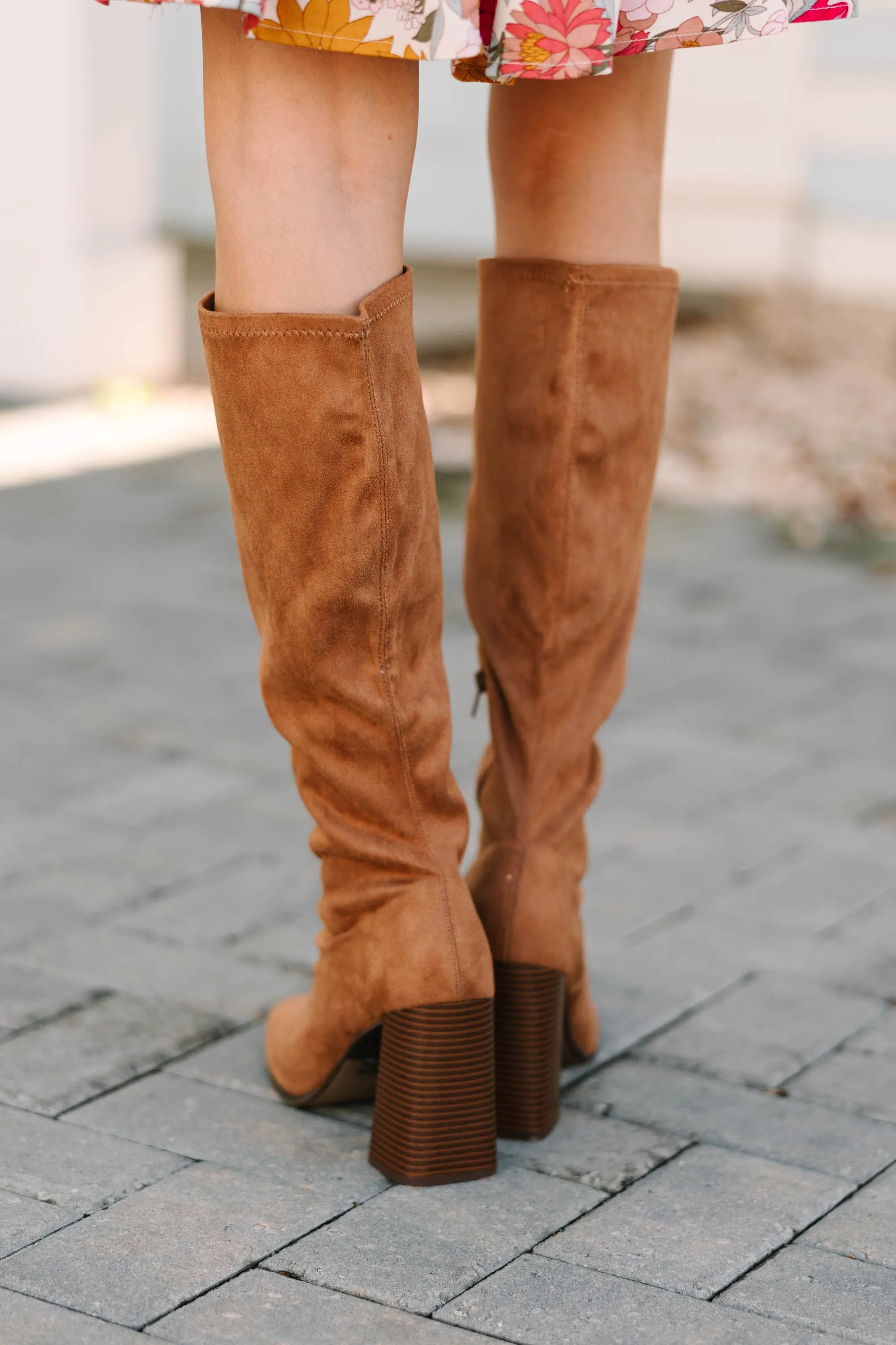 Tall Tales Light Coffee Brown Knee High Boots