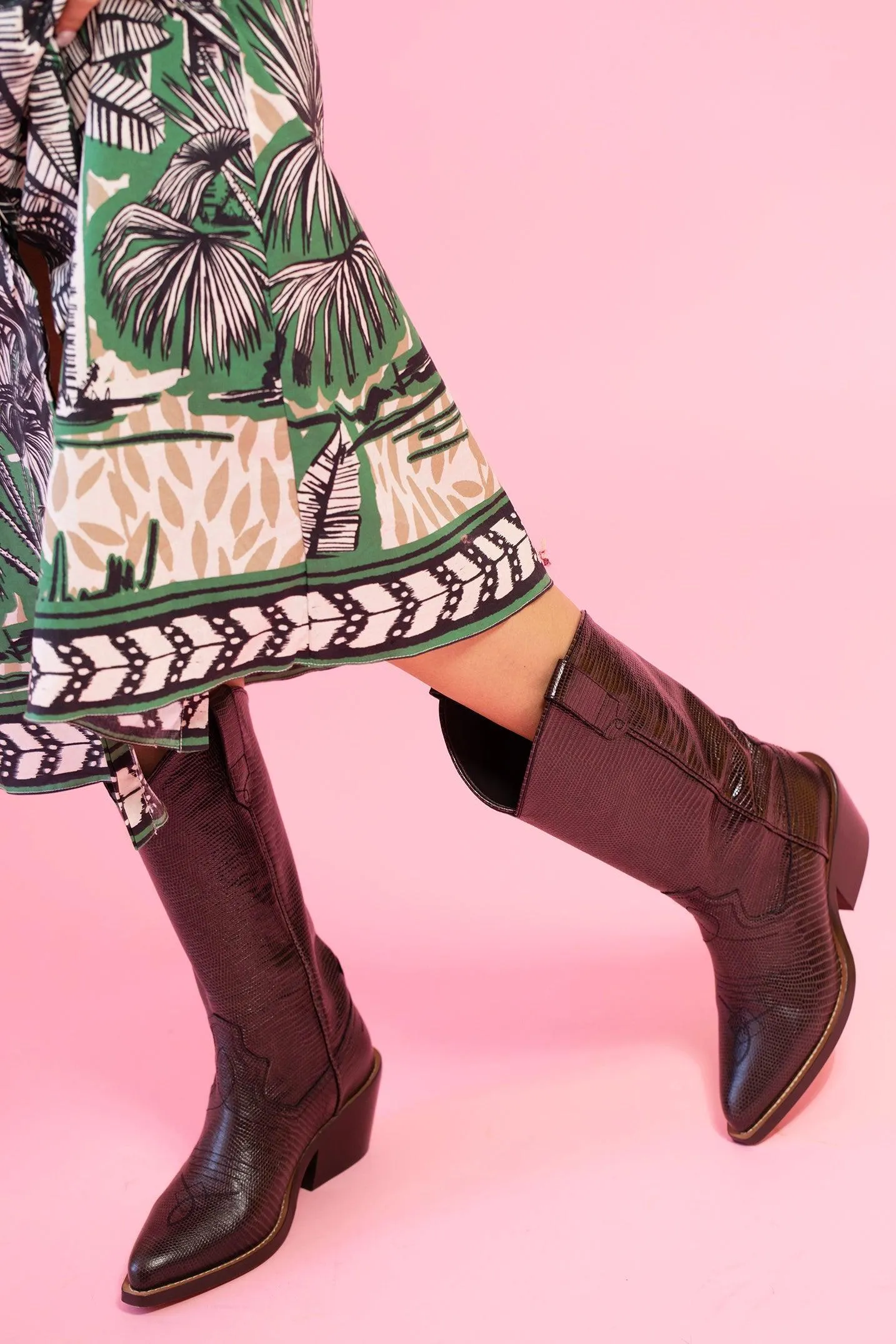 Textured Luxe Cowboy Boot