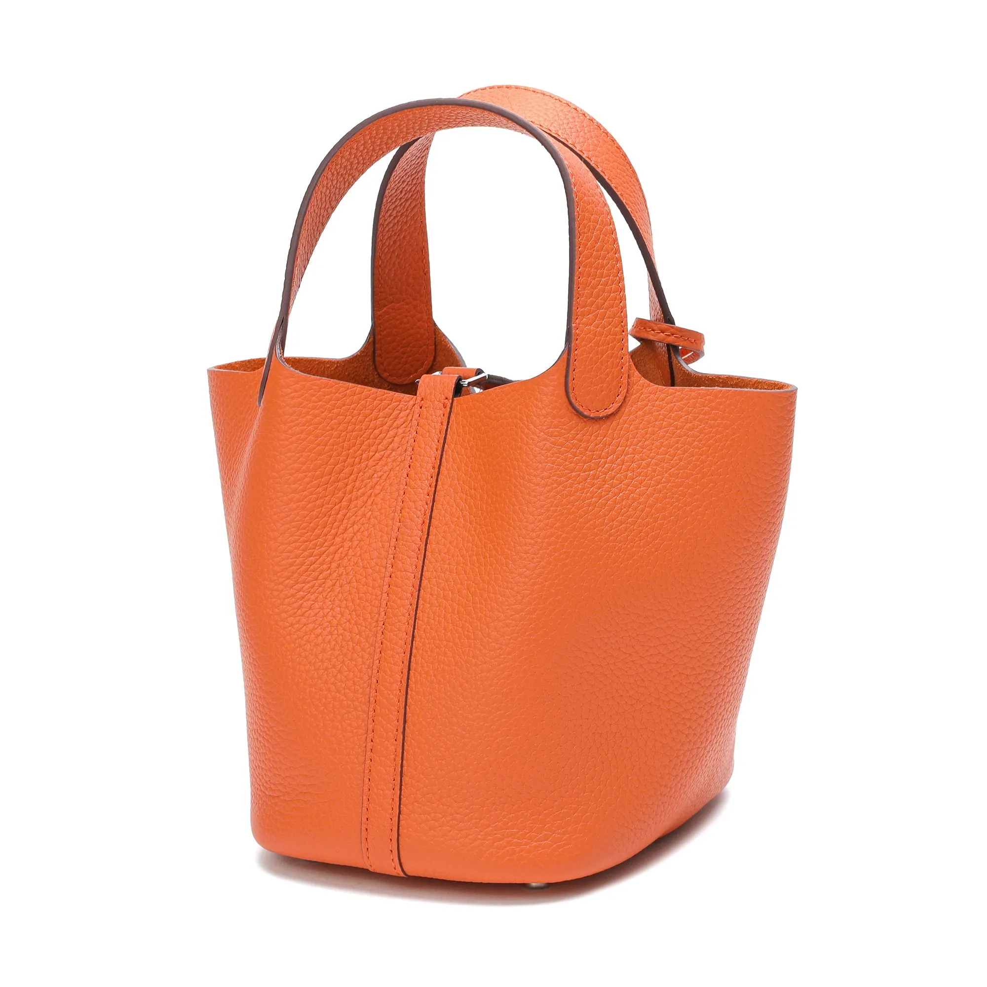 Tiffany & Fred Full-grain Leather Top-Handle Bag