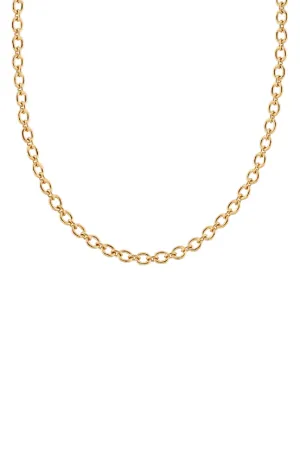 Tiny Oval Link Chain Necklace