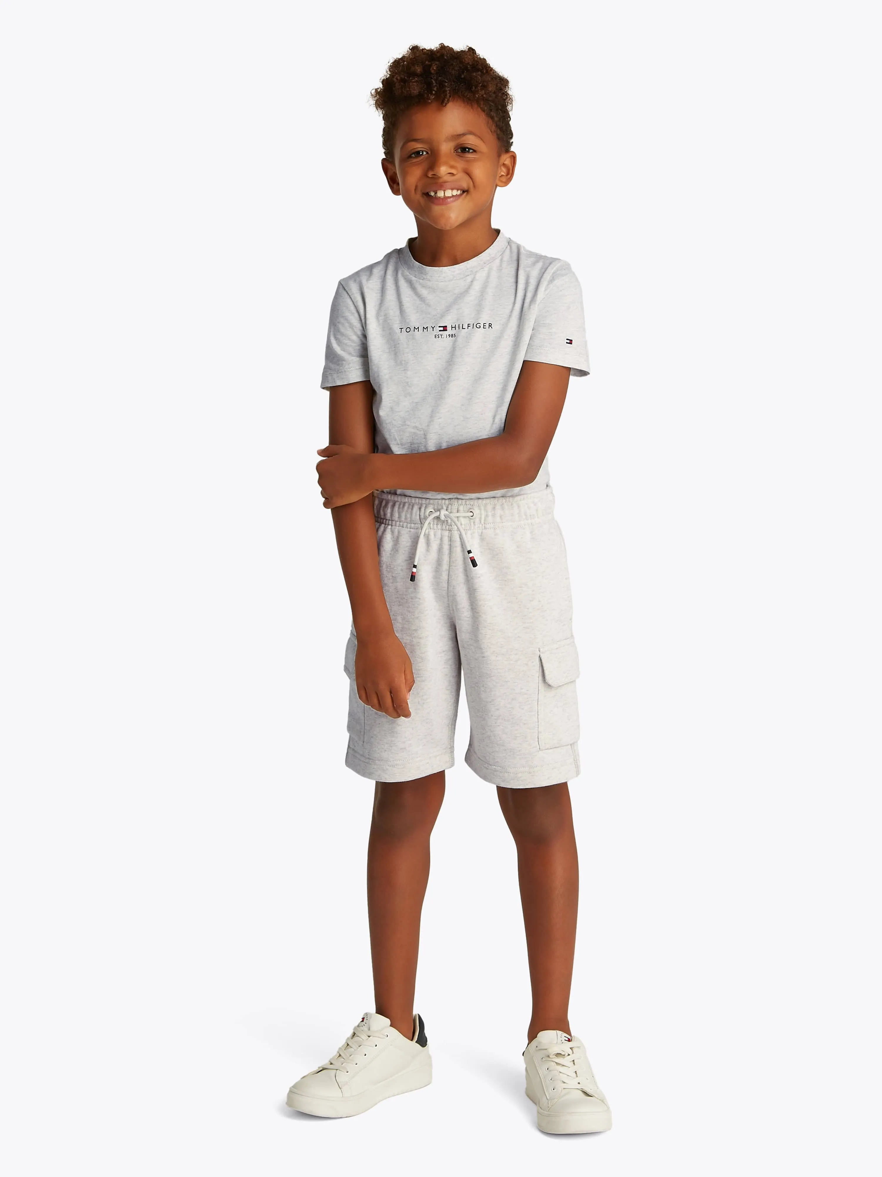 Tommy Hilfiger Boys T-Shirt and Cargo Short Set in Grey