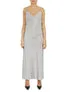 Tonal Patterned Charmeuse Dress