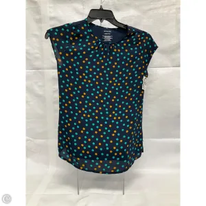 Top Short Sleeve By Van Heusen In Polkadot Pattern, Size: Xxs