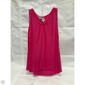 Top Sleeveless By Nic   Zoe In Pink, Size: S