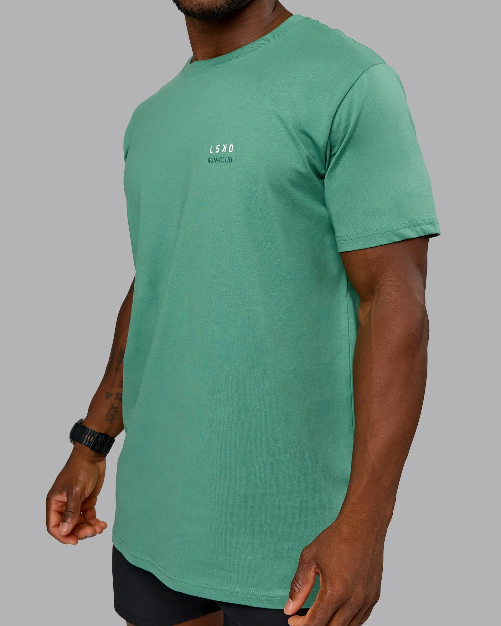Track FLXCotton Tee - Light Sagebrush-Dark Moss