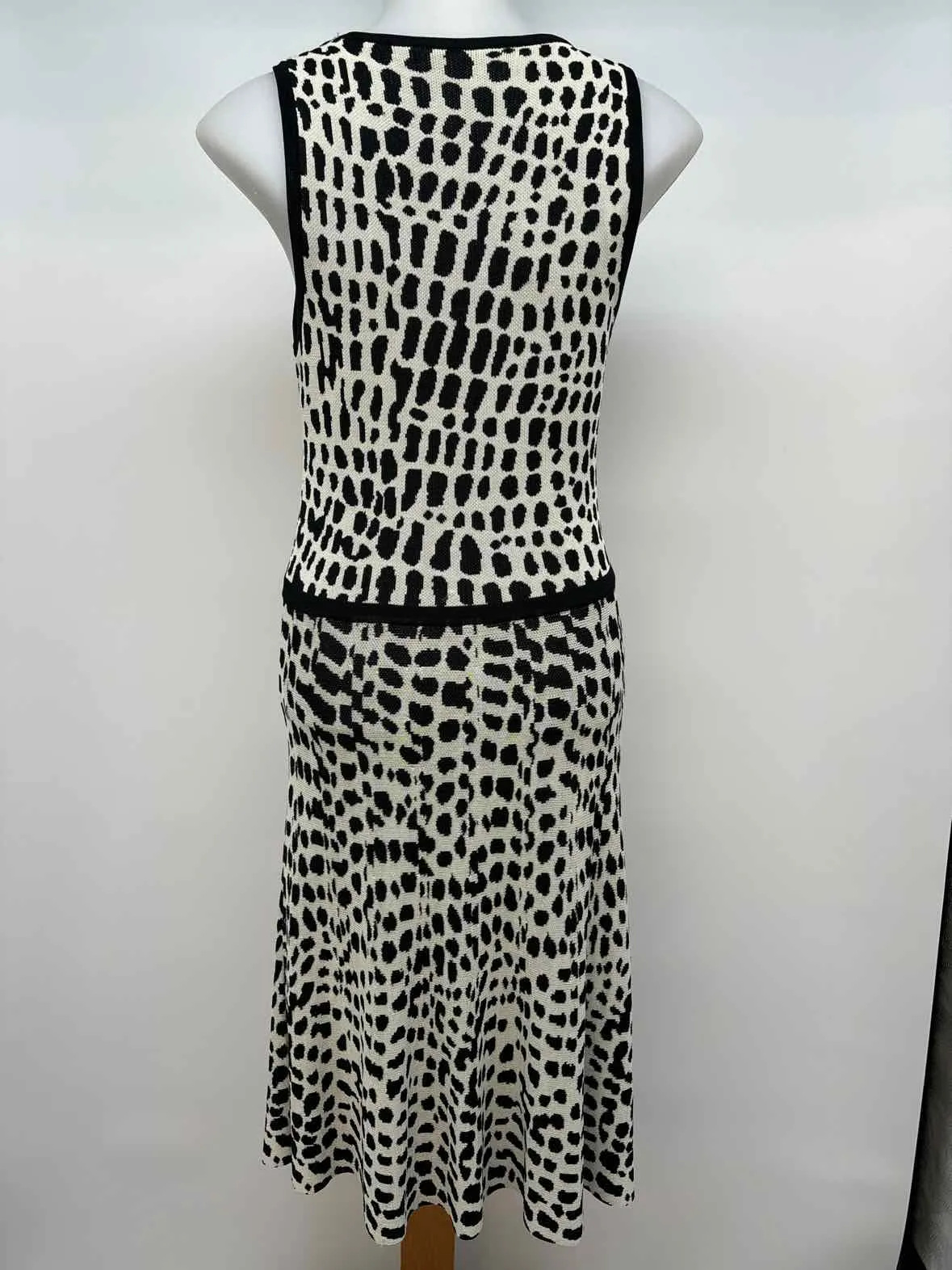 Trina Turk Women's Size M Cream Cheetah Dress