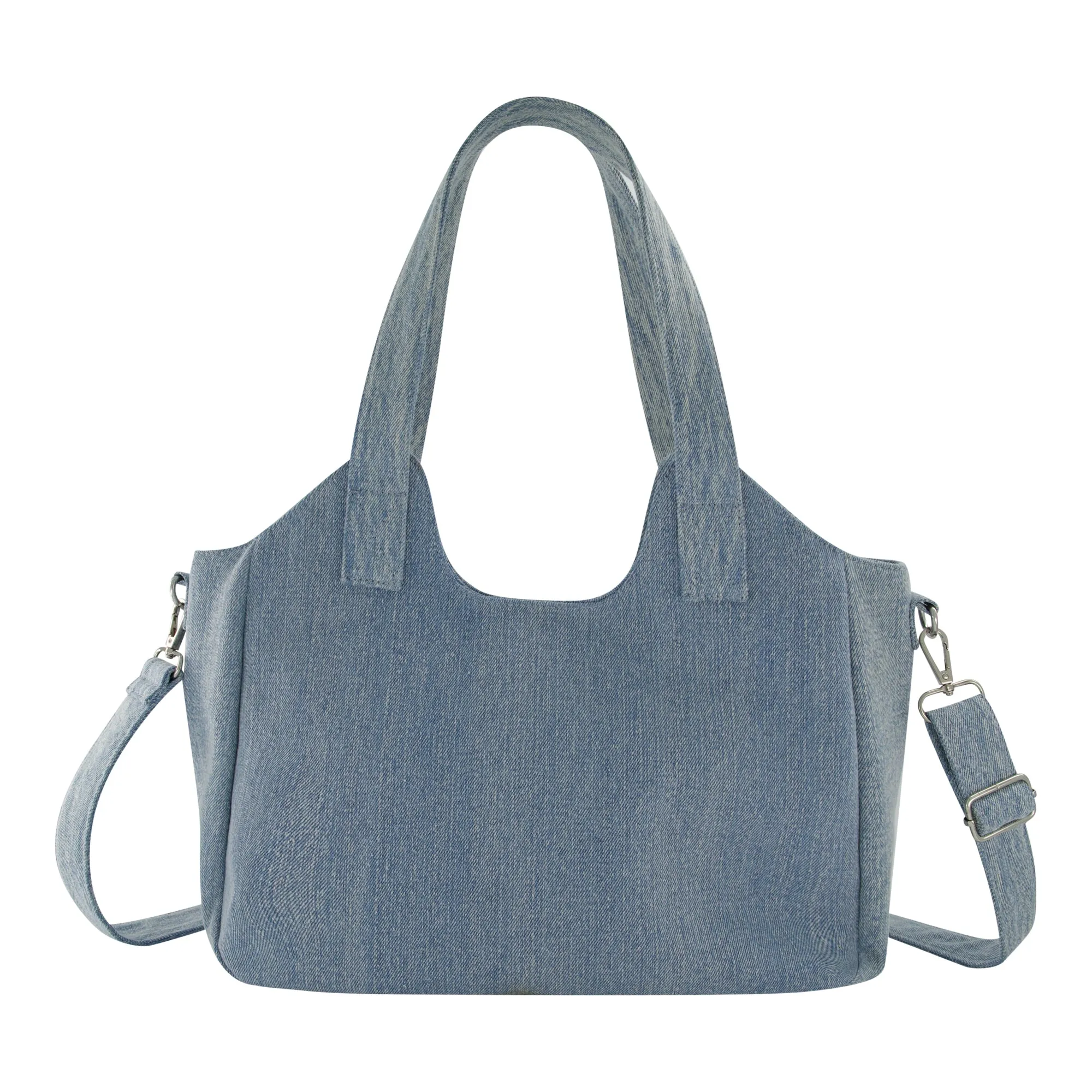 True Religion Horseshoe Stitch Denim Satchel