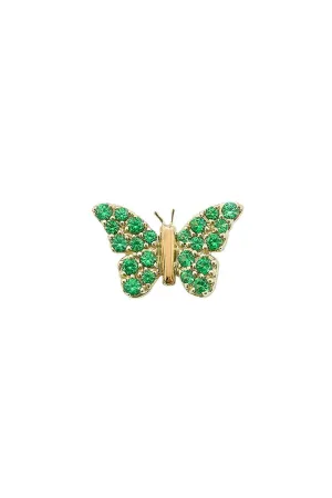 Tsavorite Butterfly Stud Earring