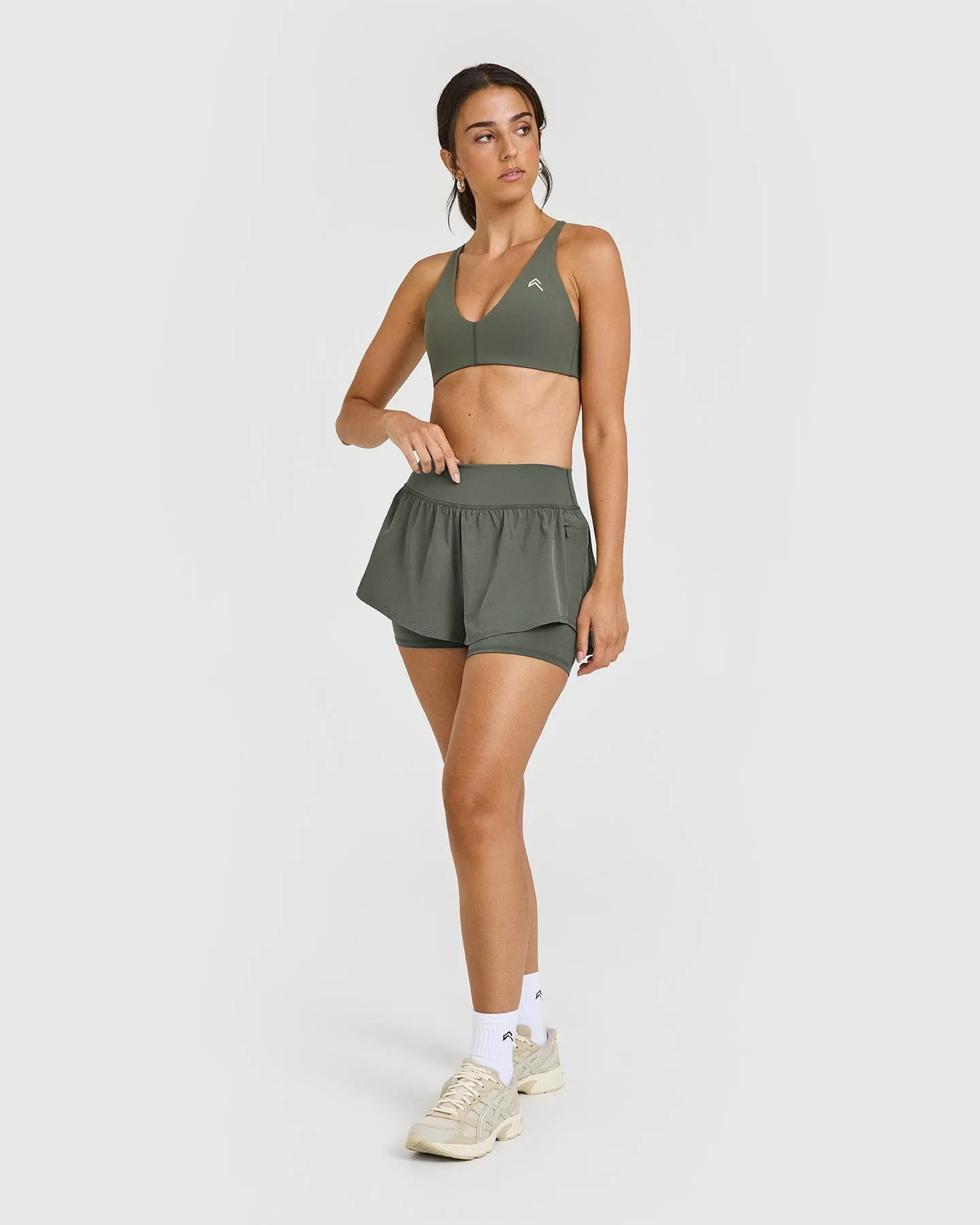 Unified Double Layer Shorts 5" | Dark Khaki