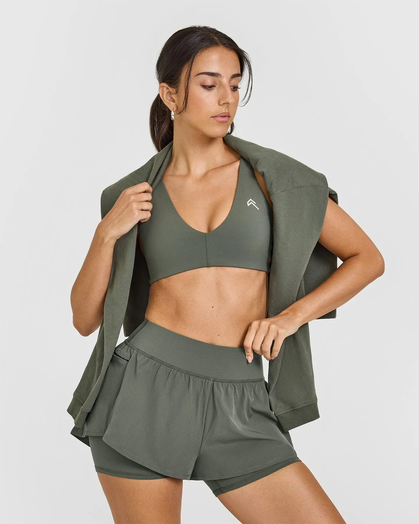 Unified Double Layer Shorts 5" | Dark Khaki