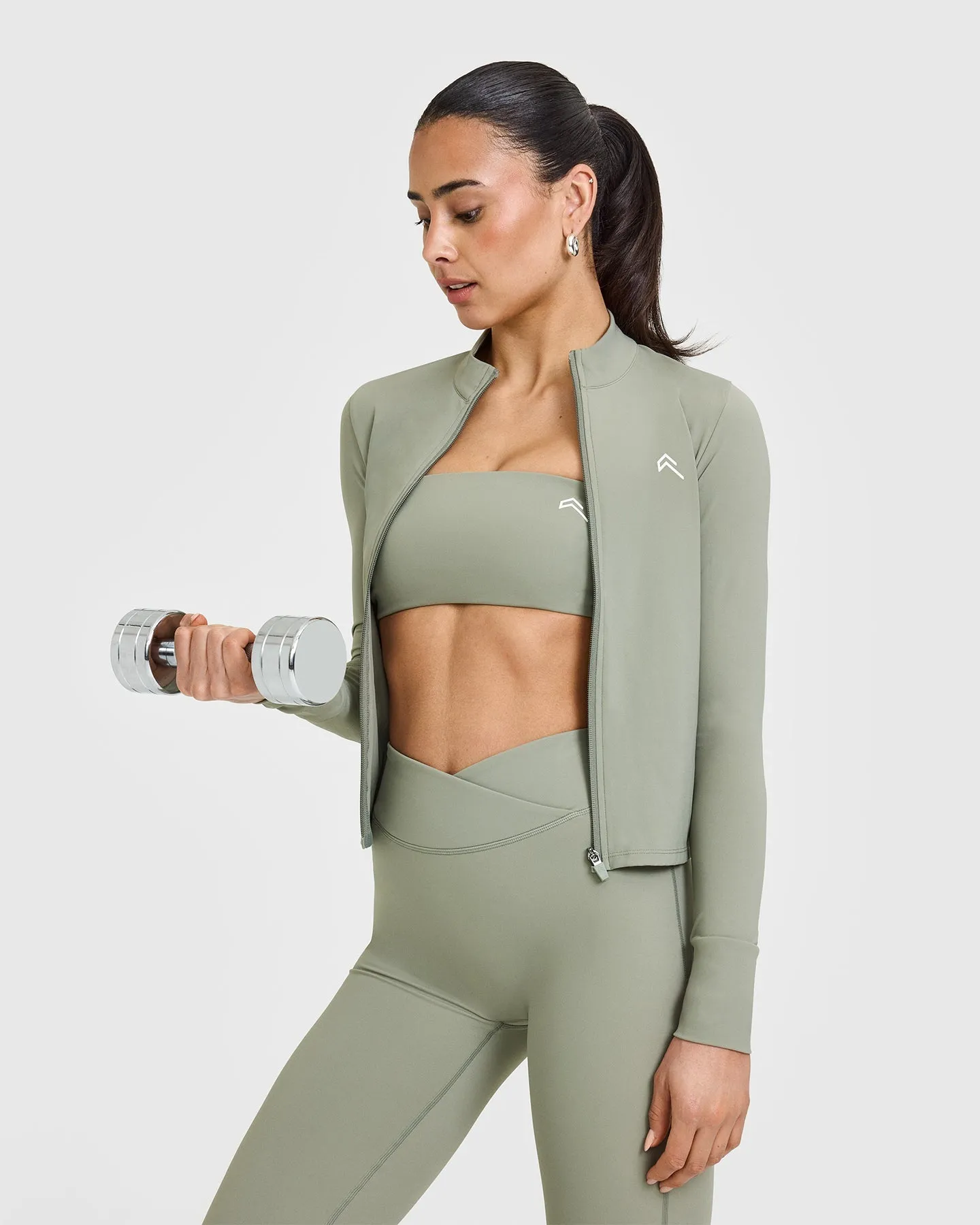 Unified Micro Bandeau Bralette | Soft Sage Green
