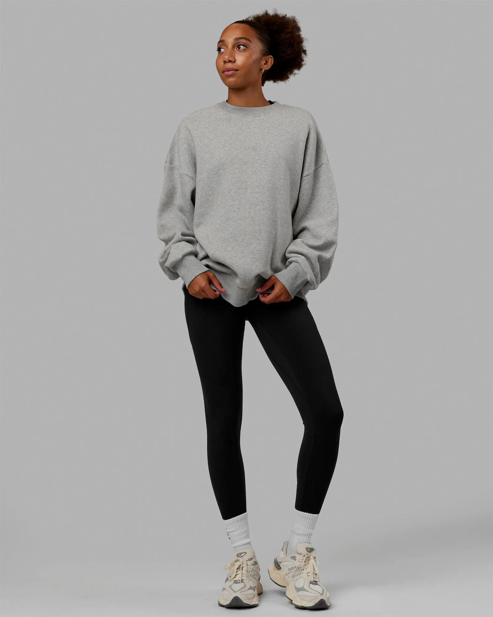 Unisex MVP Sweater Oversize - Lt Grey Marl