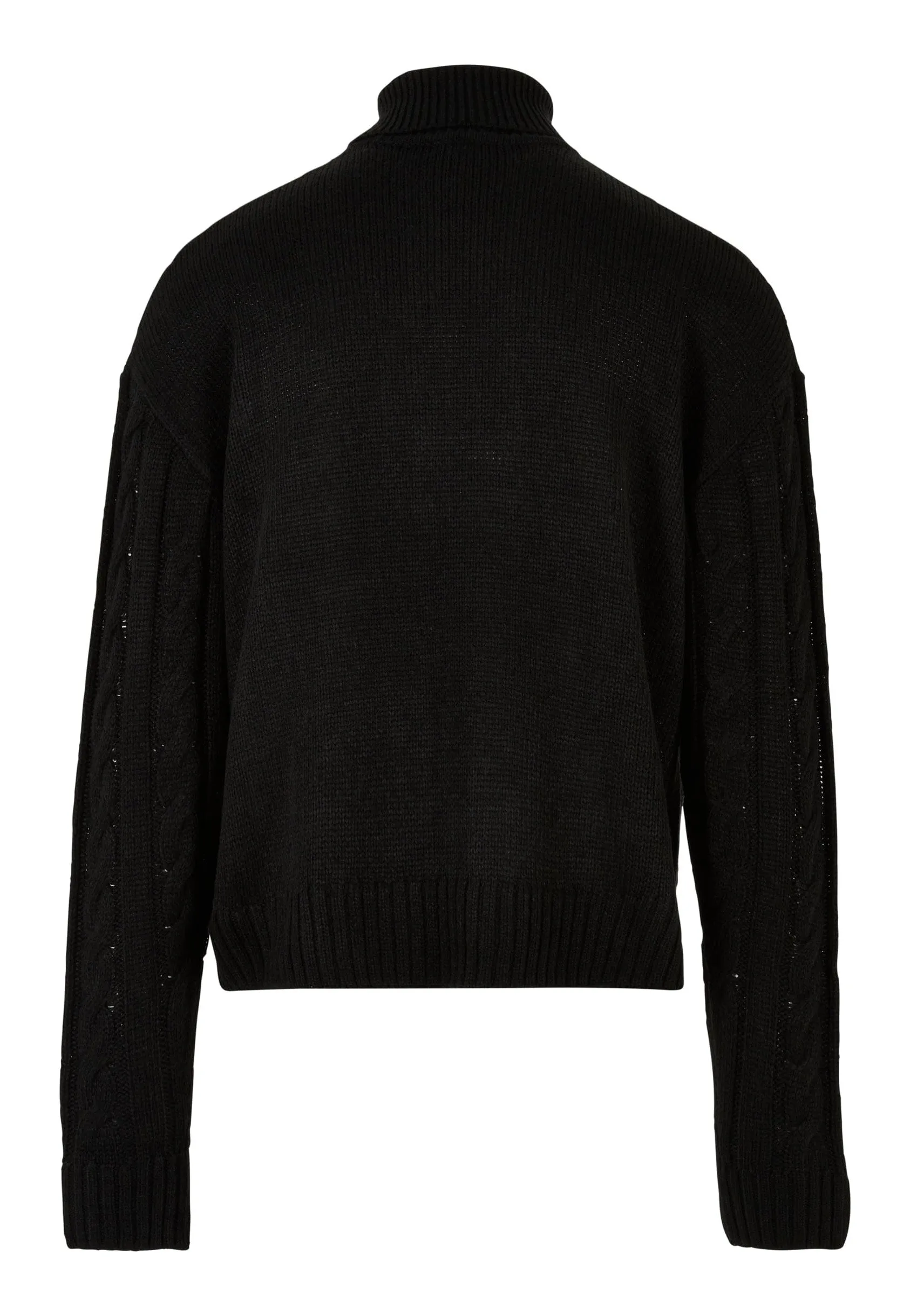 Urban Classics - Boxy Roll Neck Black - Pullover