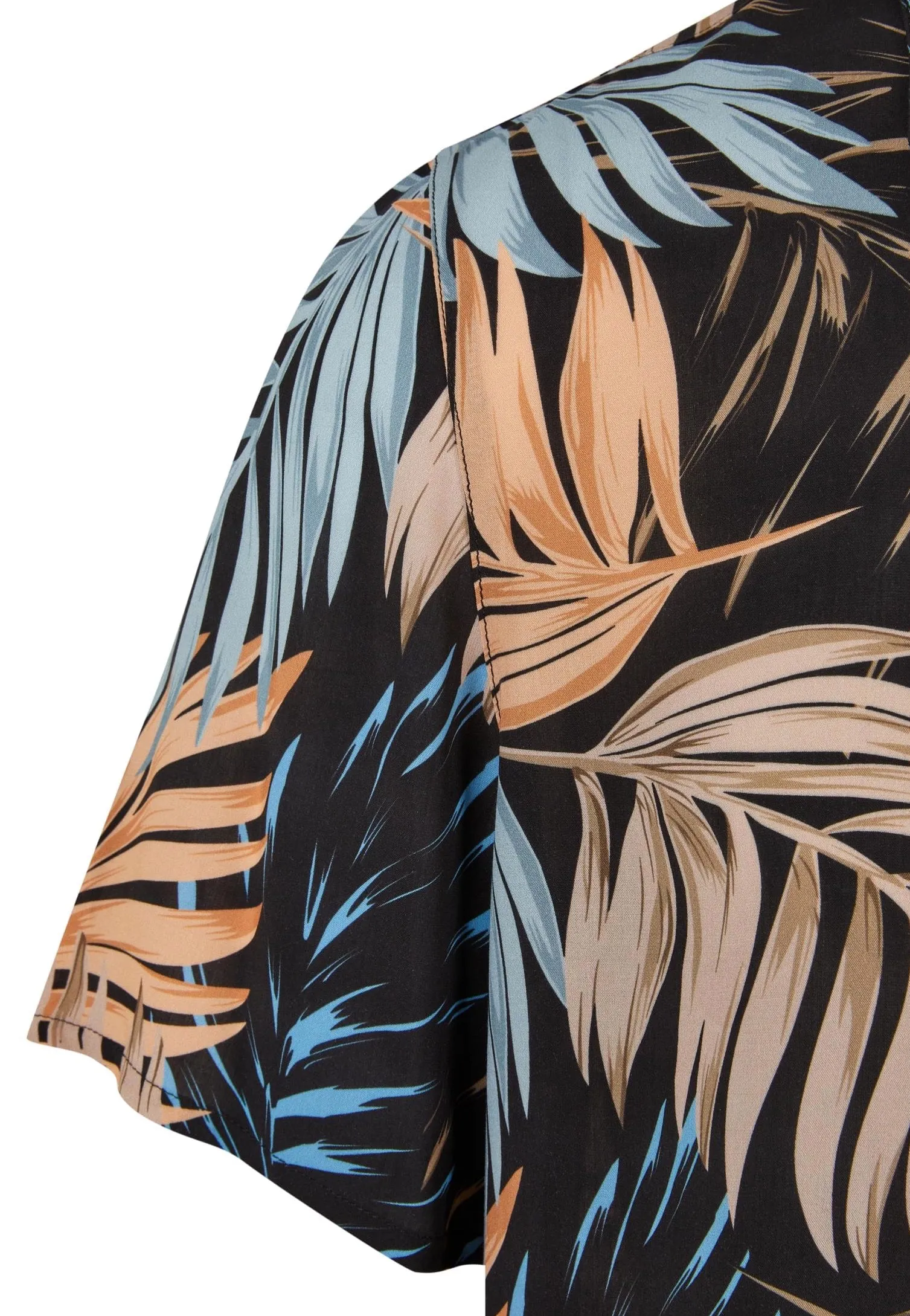 Urban Classics - Viscose AOP Resort Palmfront - Shirt