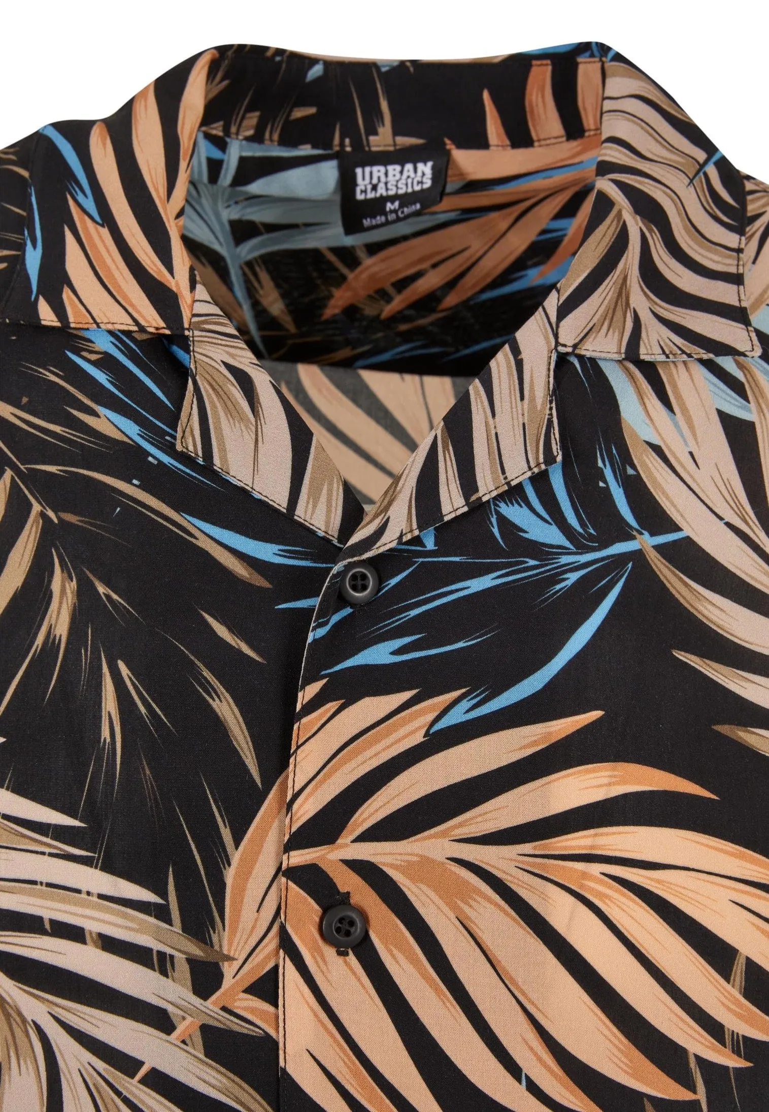 Urban Classics - Viscose AOP Resort Palmfront - Shirt