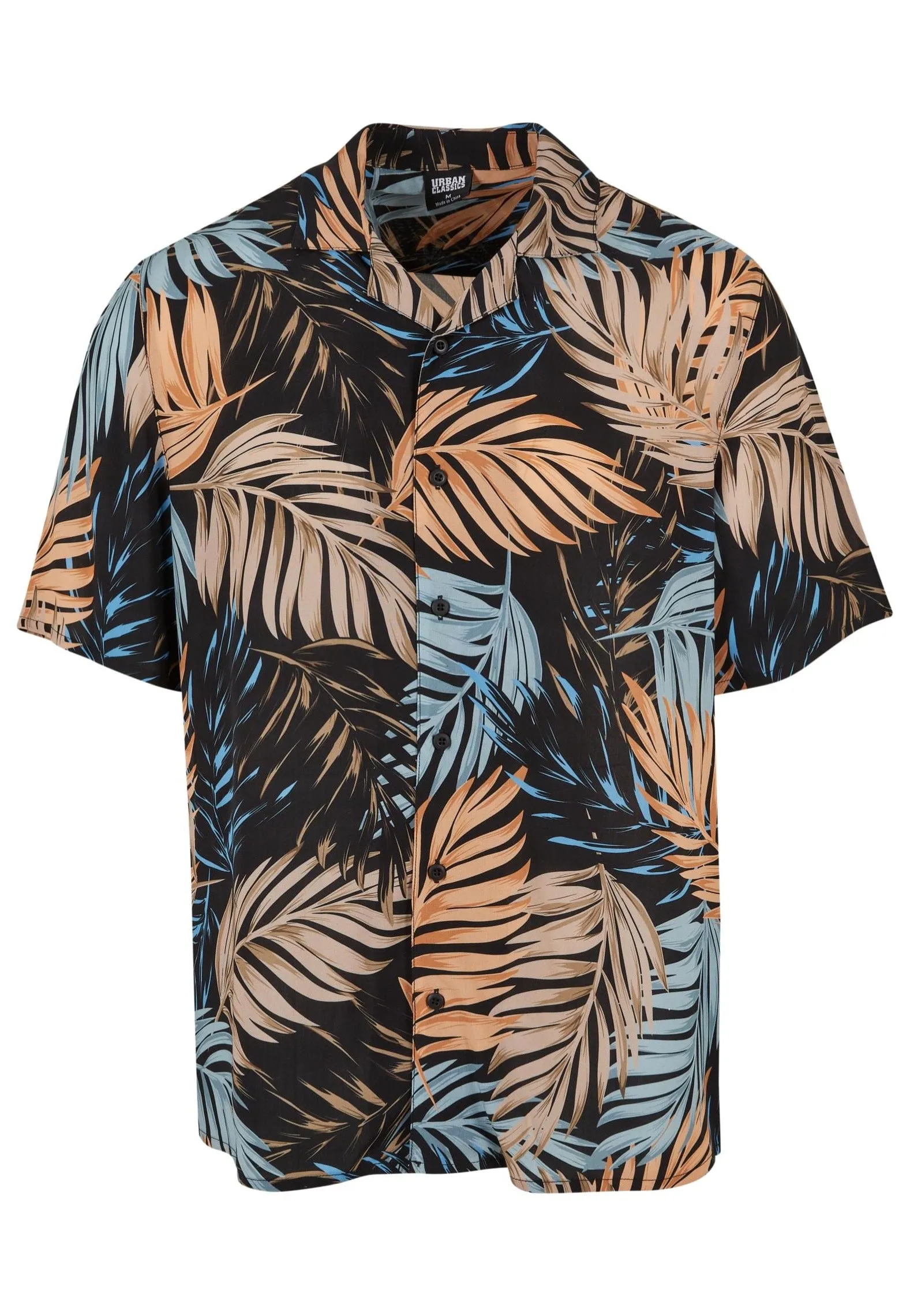Urban Classics - Viscose AOP Resort Palmfront - Shirt