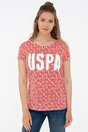 US Polo Assn. Crew Neck T-Shirt USPA Print - Women